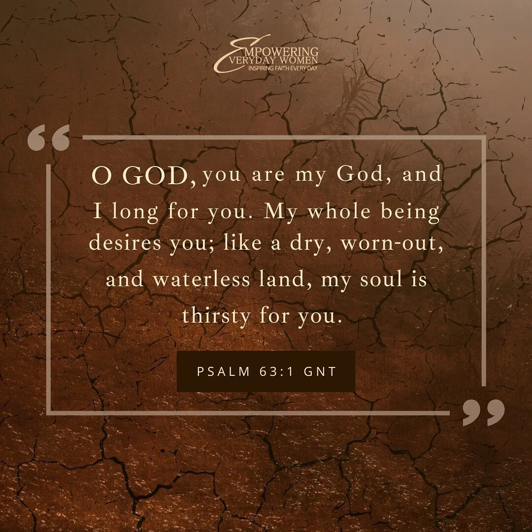 Whenever you long and thirst for God, He promises to fill you up. Stay thirsty! #SeekGod