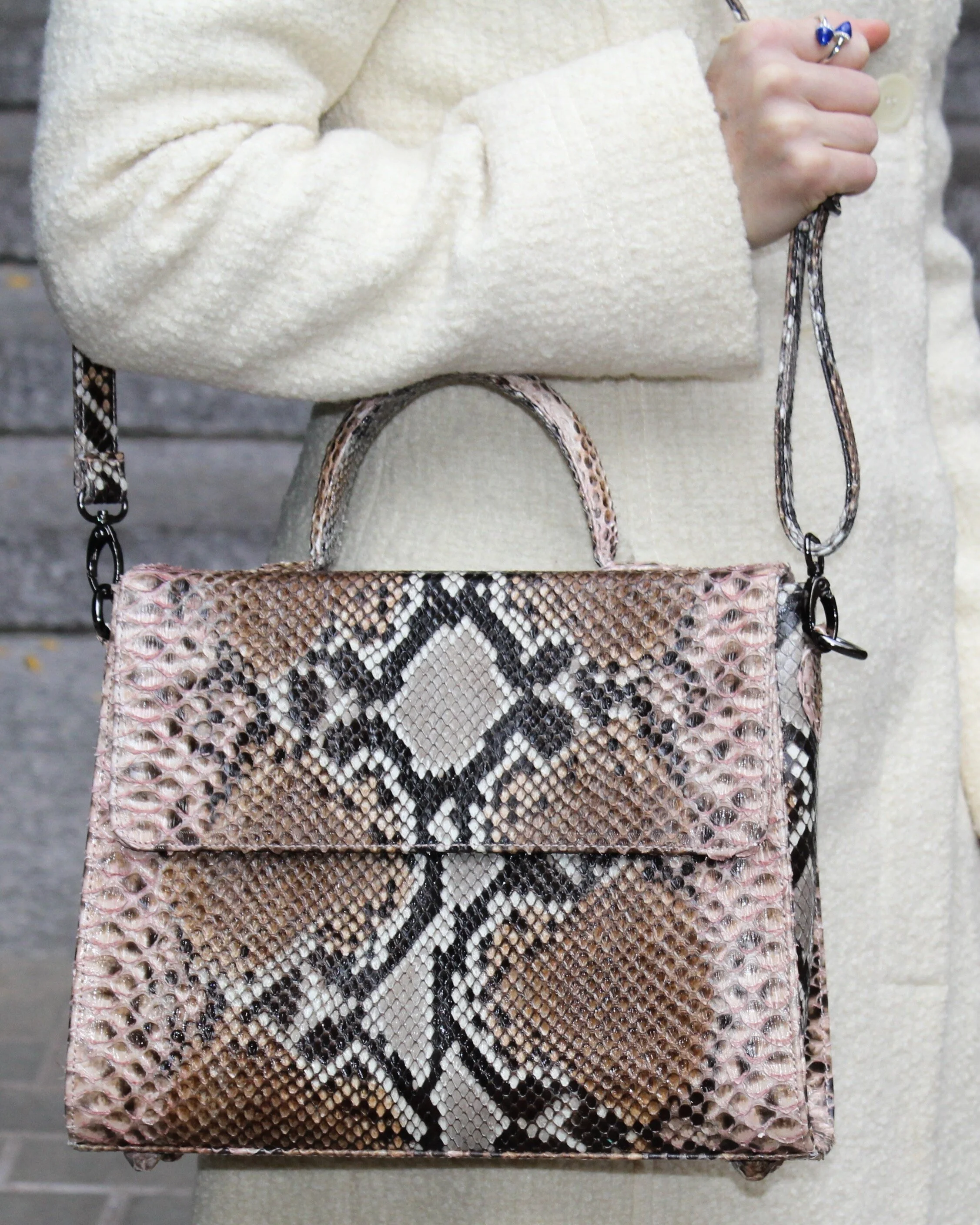 Brown Python bag