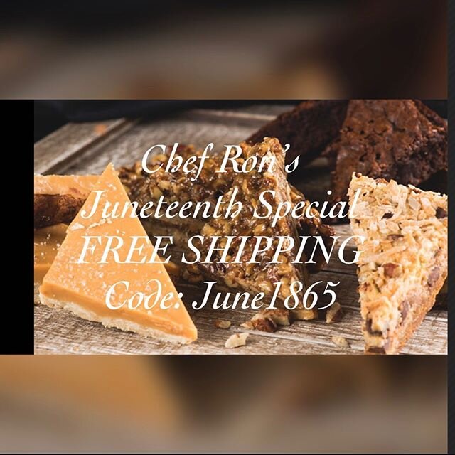 Special For Juneteenth free shipping on all orders placed from 6/19/20-6/22/20 use code: June1865 at checkout! ✊🏾🍪✊🏾🍪✊🏾🍪✊🏾 #chefronspastries #crp #blackownedbusinesses #familyownedbusiness #bayarea #bayareatreats #bayareaeats #pastrylife #fres