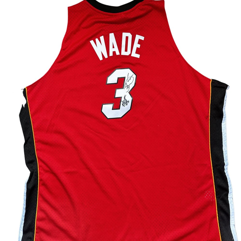 wade autographed jersey