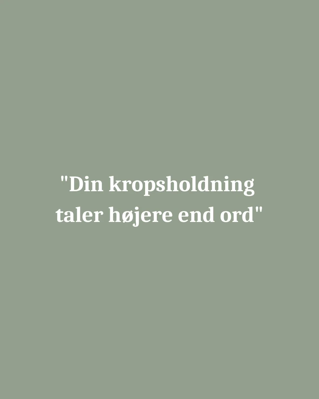 Kroppen taler hele tiden til os, men ofte glemmer vi at lytte. Vidste du, at din kropsholdning kan p&aring;virke b&aring;de din selvtillid og dit hum&oslash;r? 🤔⁠
⁠
N&aring;r du st&aring;r ret og rank, sender du signaler til din hjerne om, at du er 