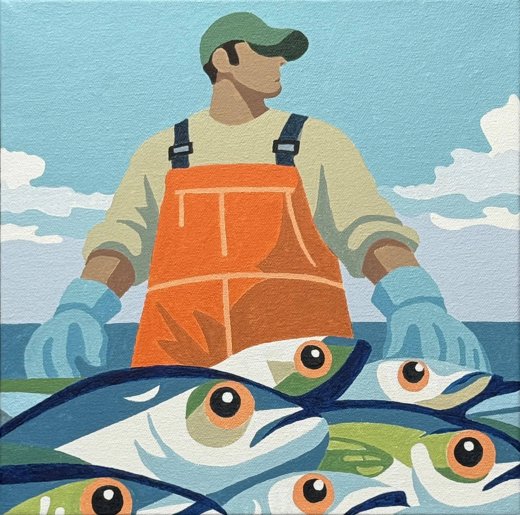 "A Good Haul" - 12x12