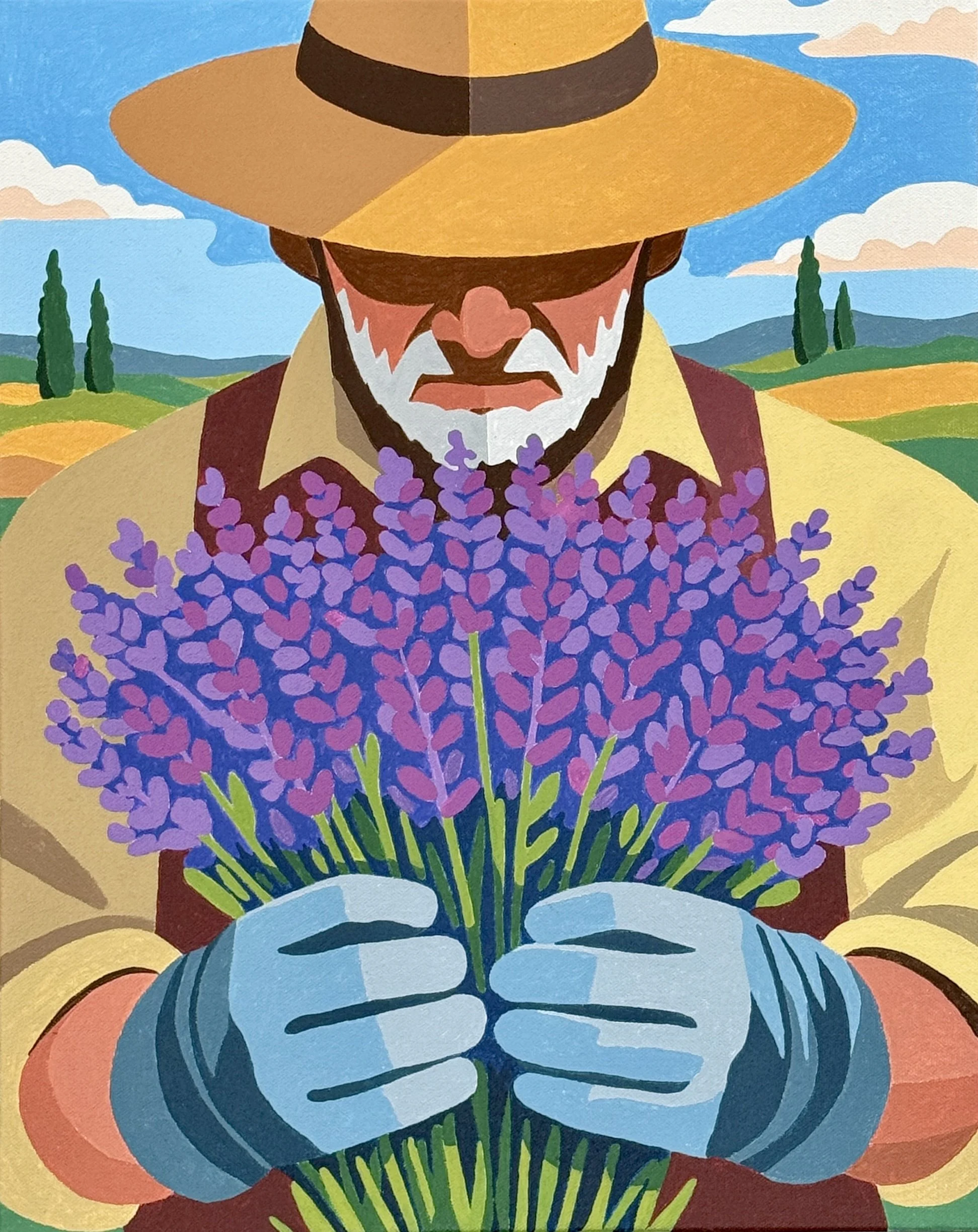 "Lavender Man" - 20x16