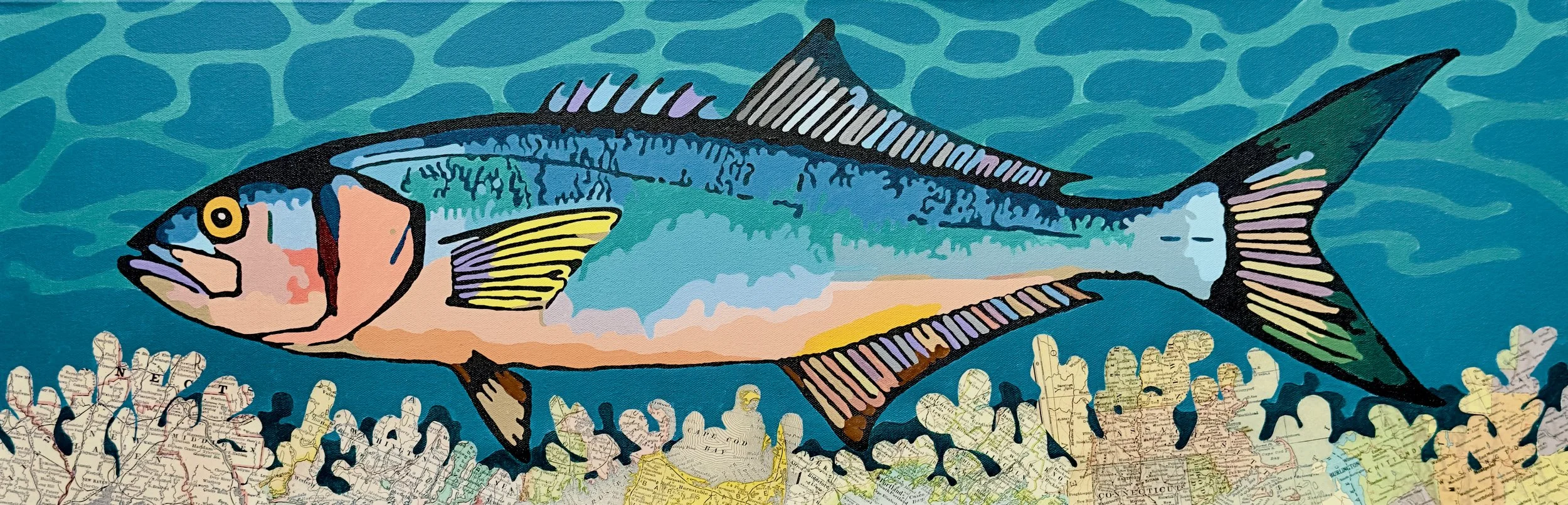"Bluefish"- 12x36