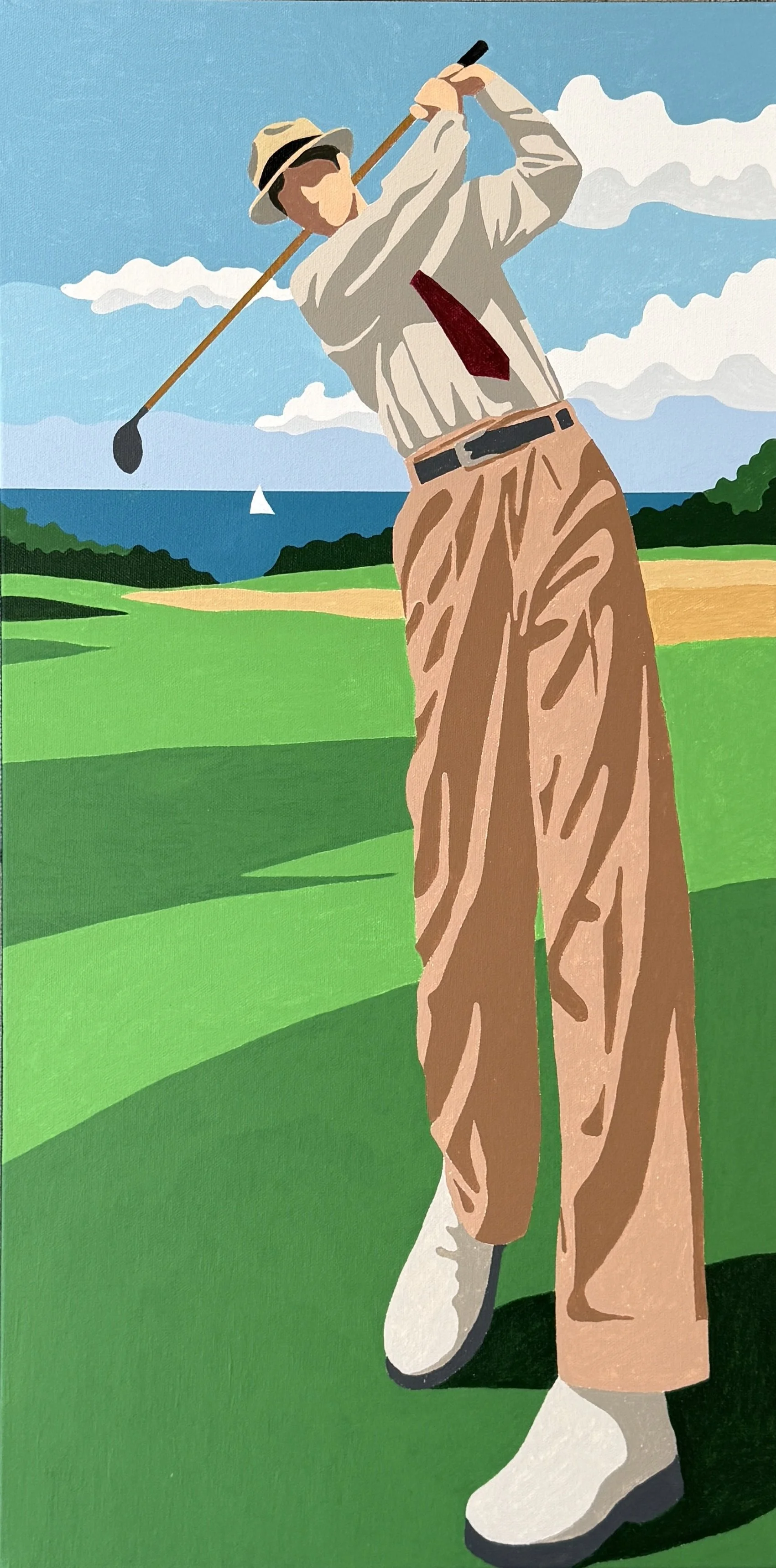 "Fore!" - 30x15
