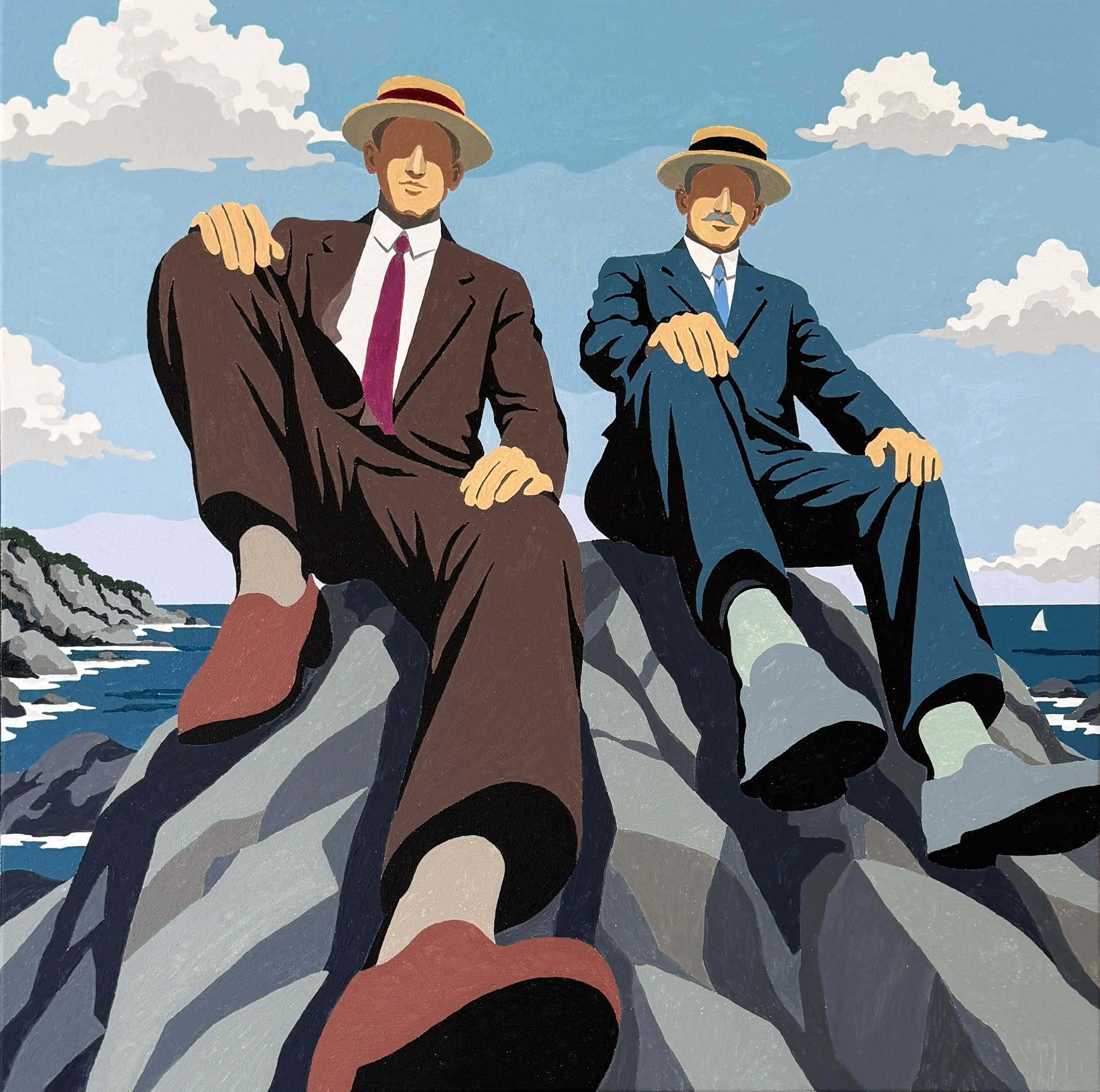 "Kenneth and Liam" -  24x24