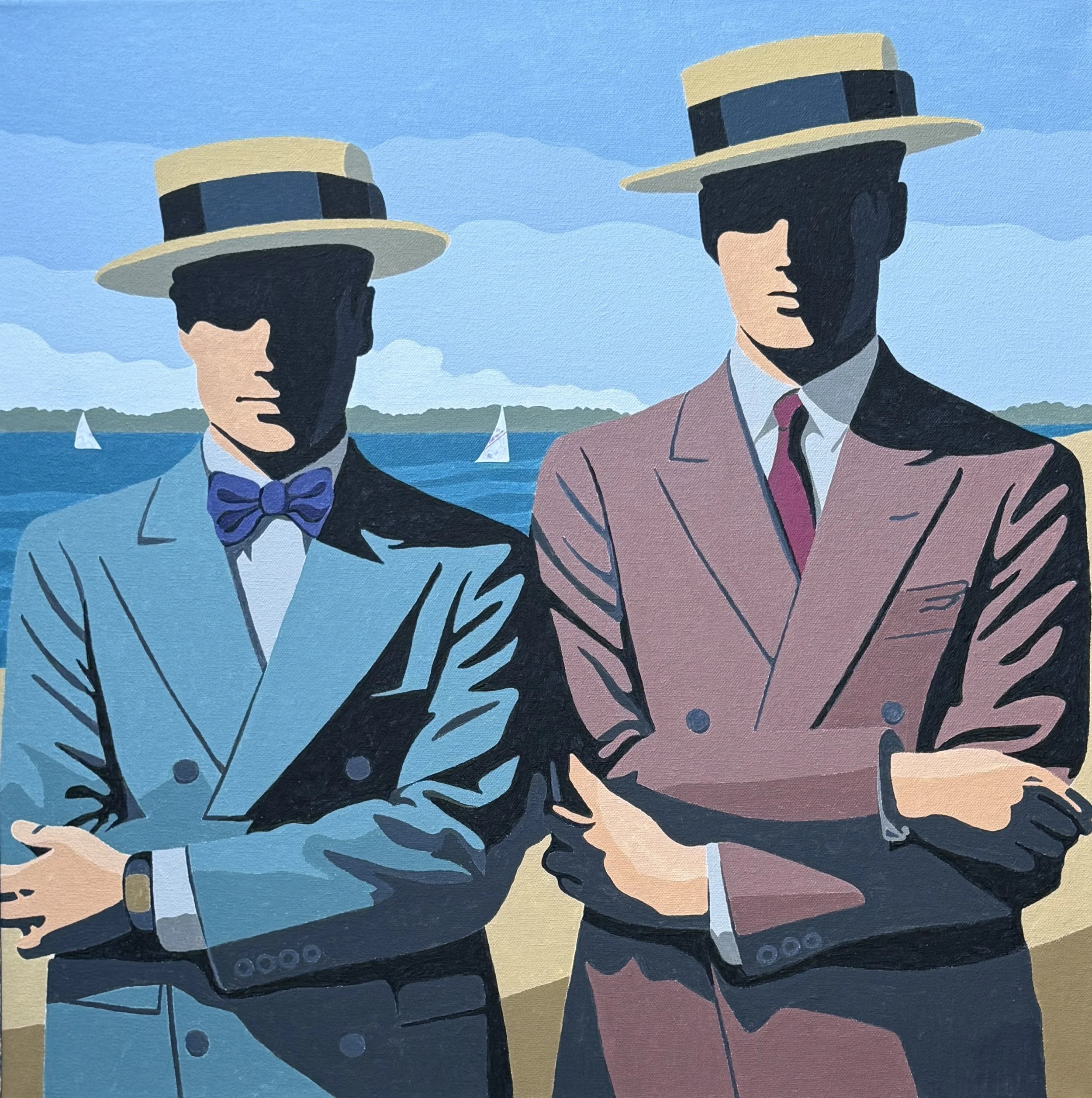 "Holden and Ian" - 24x24