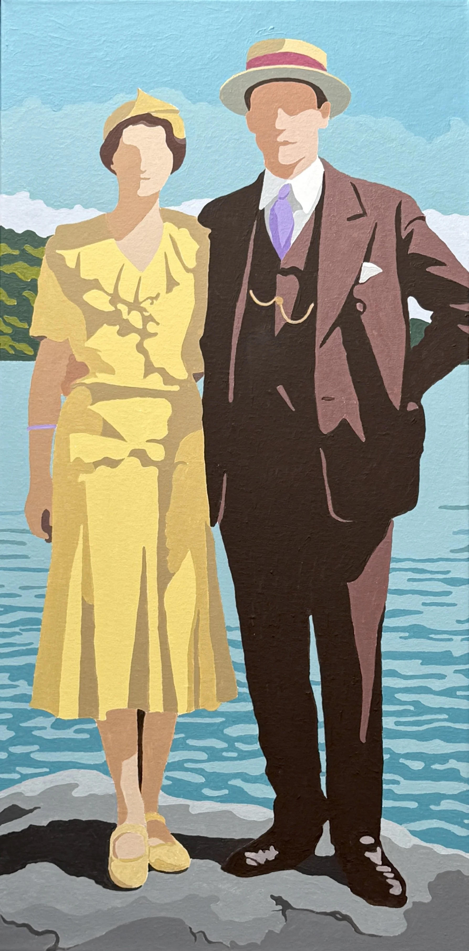 "Alice and John" - 24x12