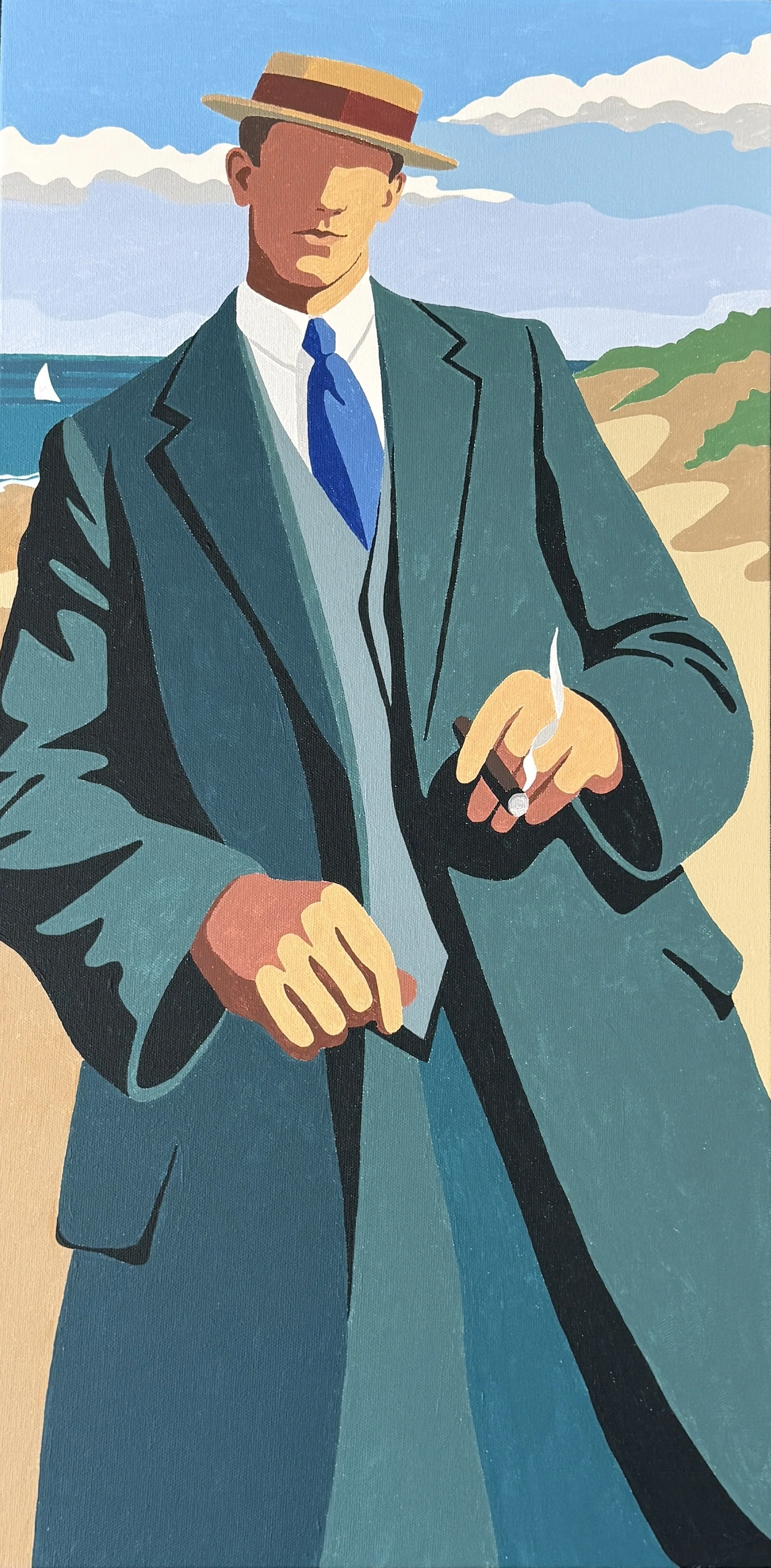 "Miles" - 30x15