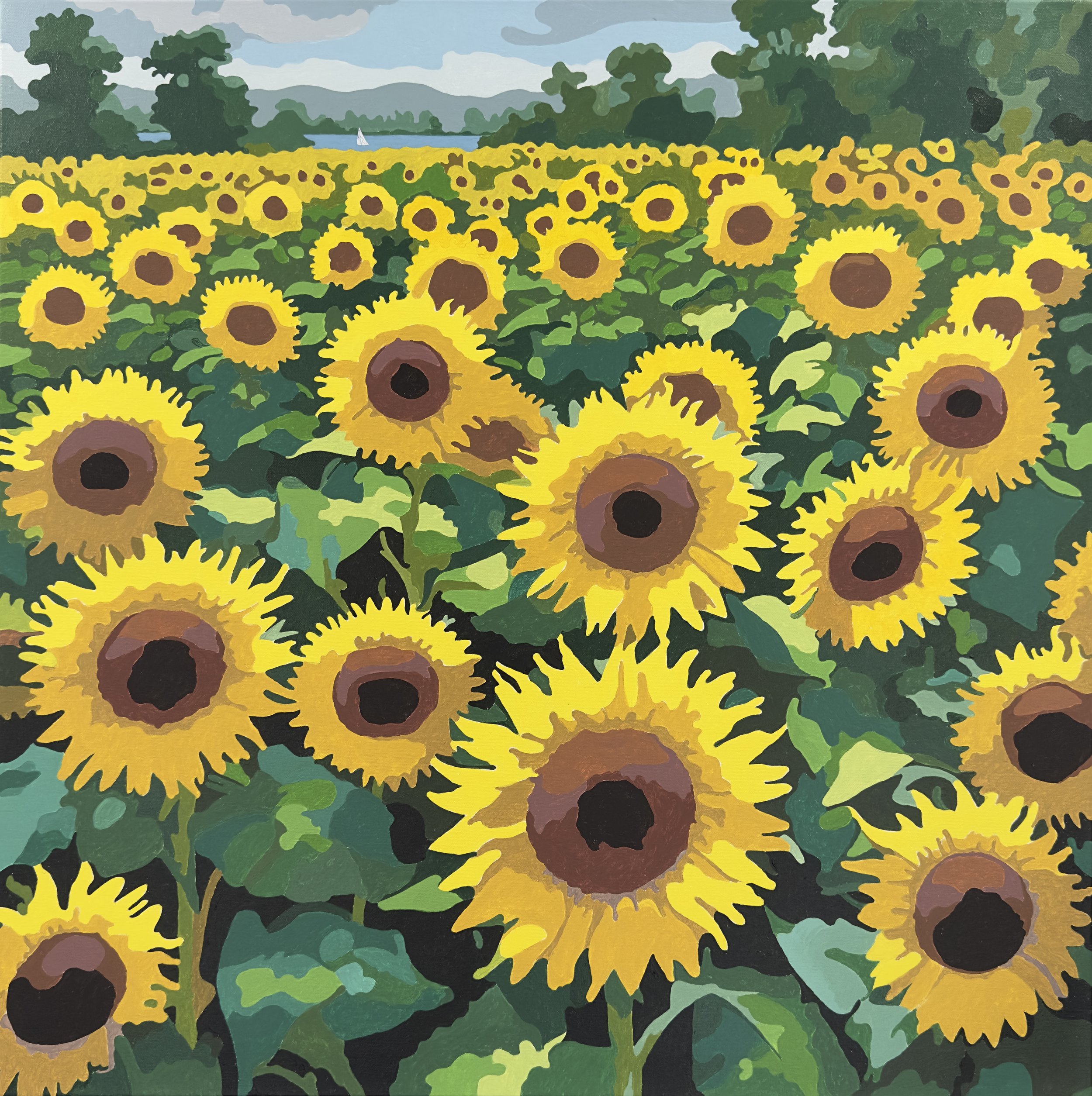 "Sunflowers" - 30x30
