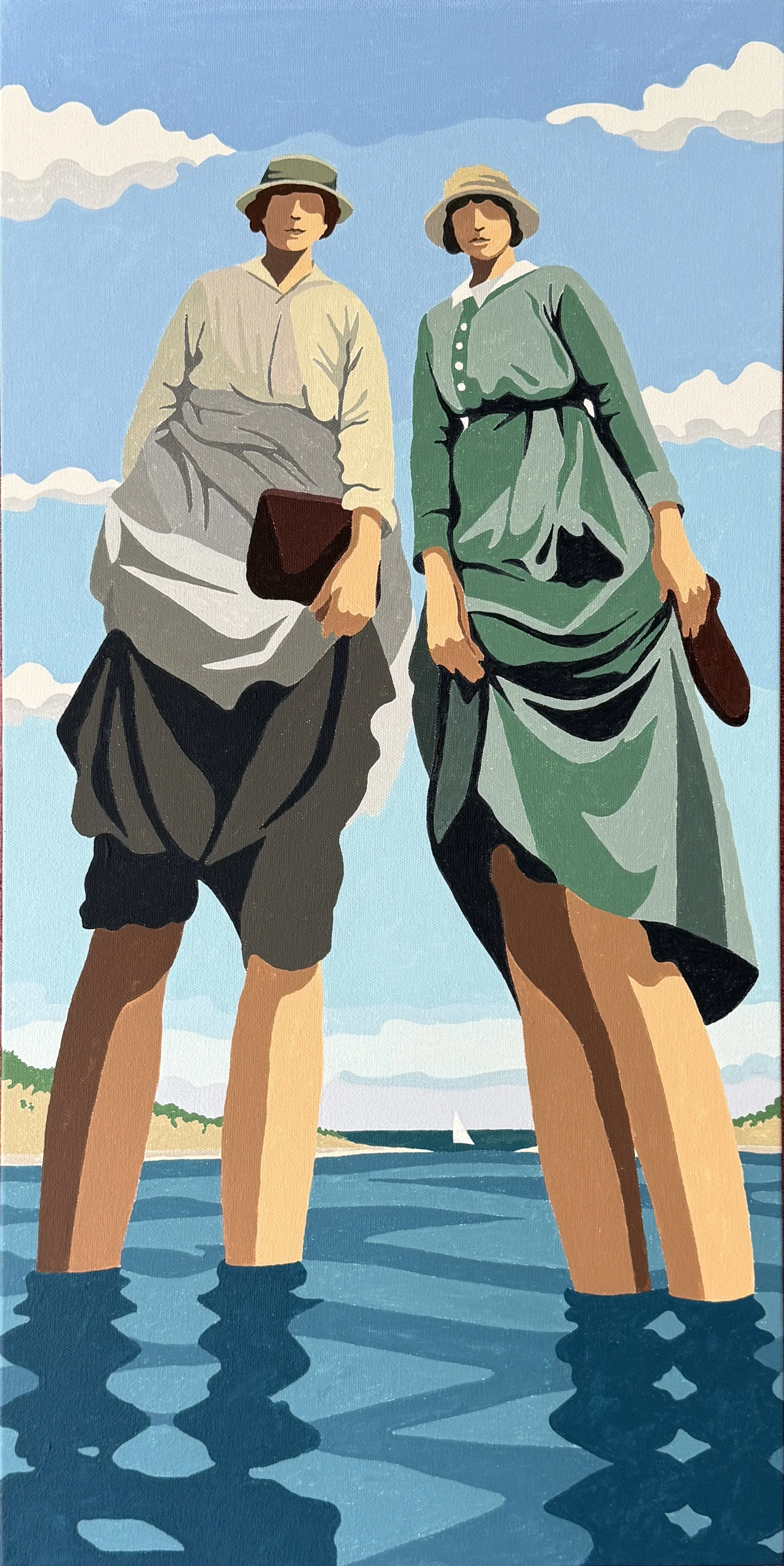 "Mabel and Ruth" - 30x15