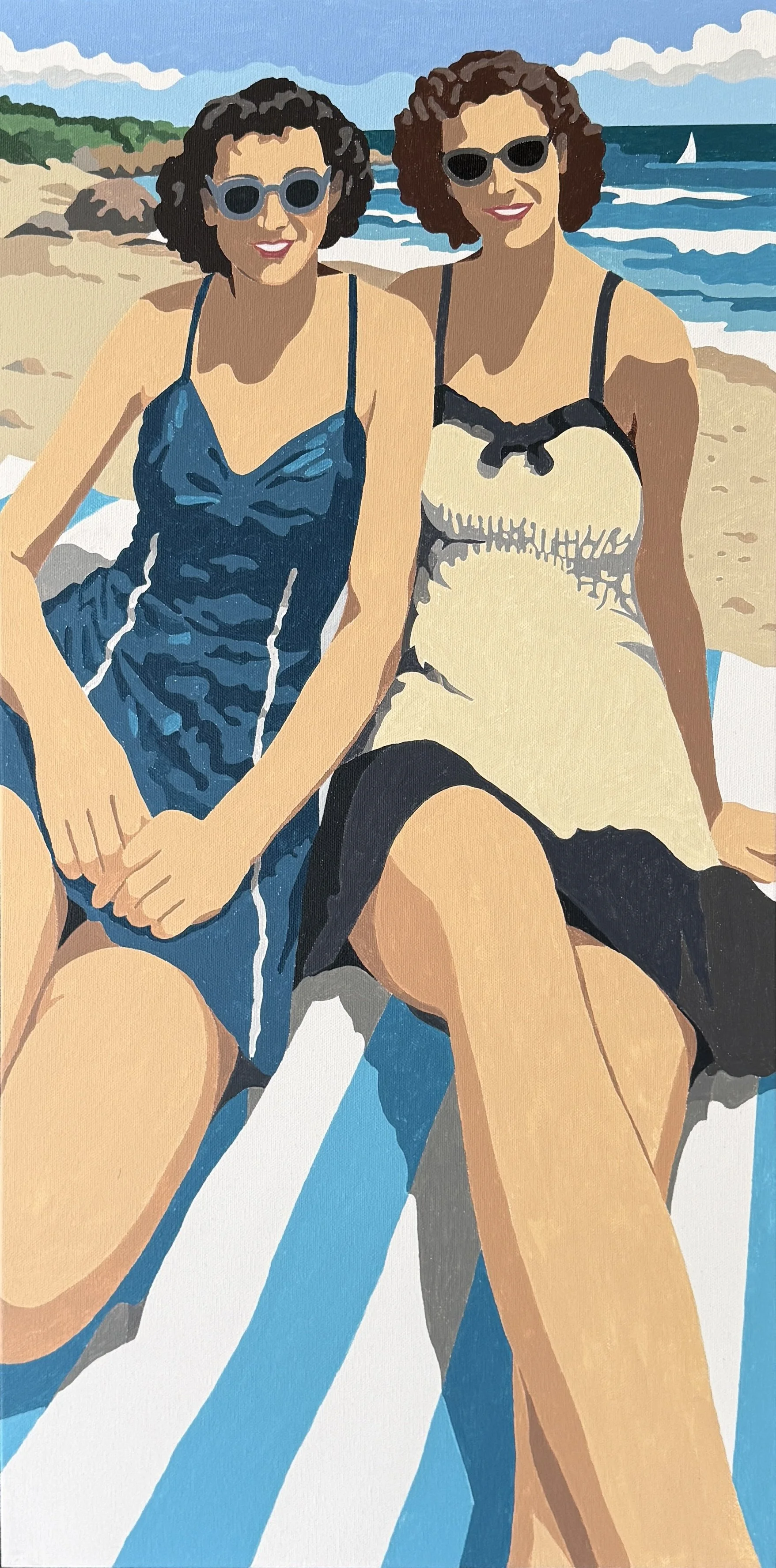 "Maisie and Prudence" - 30 x15