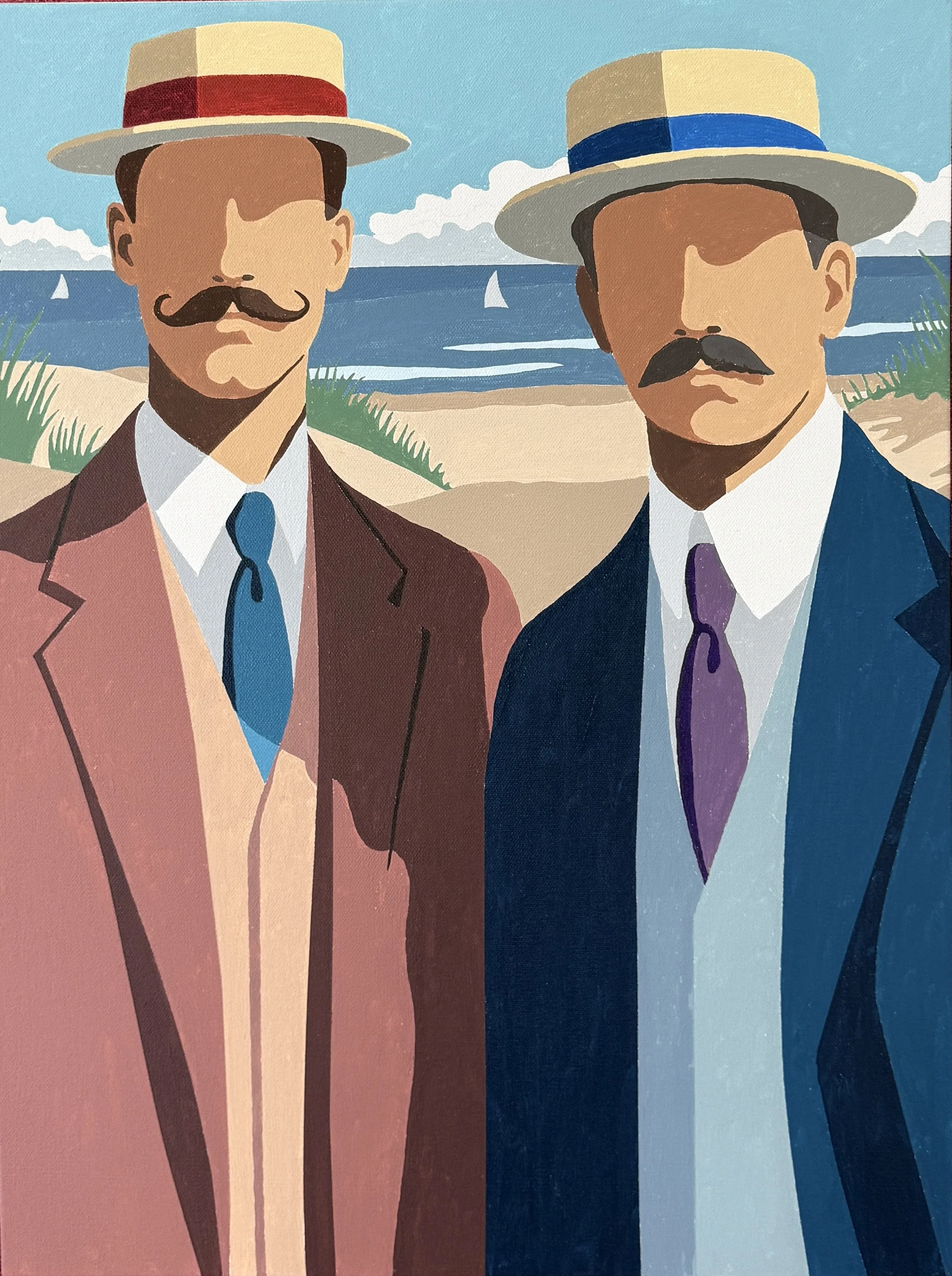 "Upton and Virgil" - 24 x 18