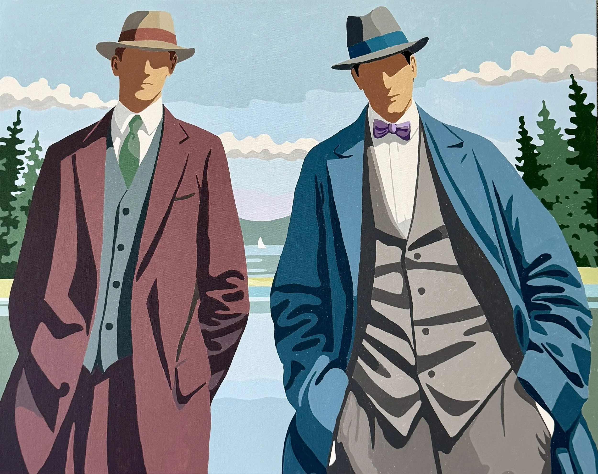 "Yancy and Zane" - 24" x 30"