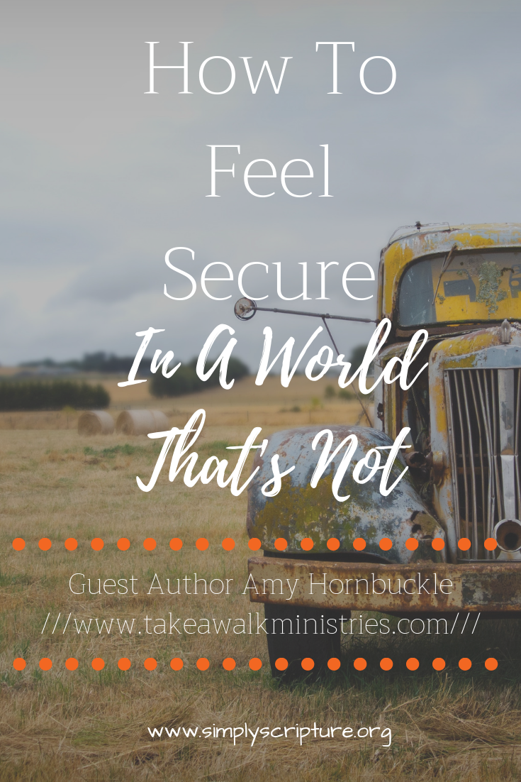 So often we spend our time and energy on things that are fleeting at best. How can we be secure when the world shouts so loudly? -Simply Scripture