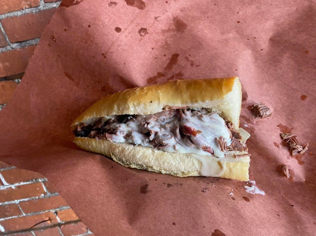 Brisket cheesesteaks today.  Quantities are limited. First come first serve.