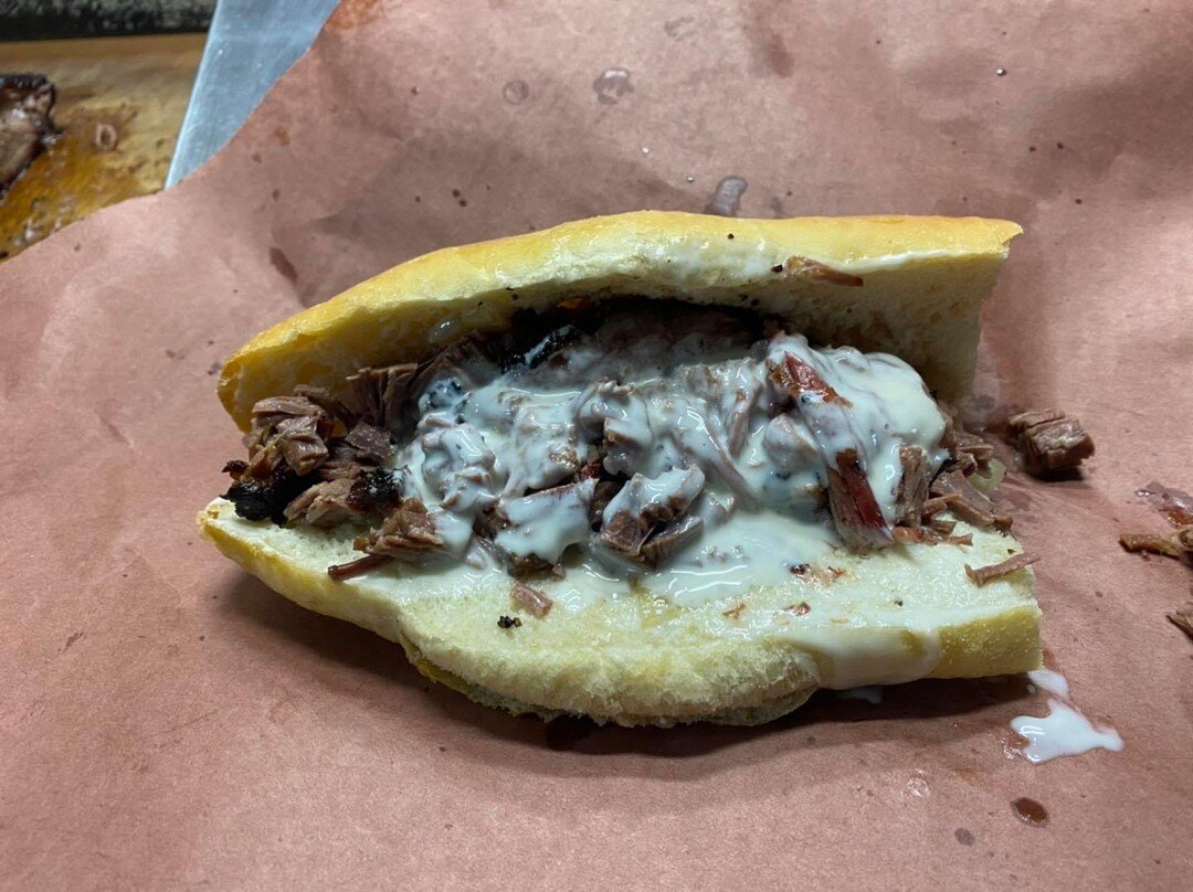 Brisket cheesesteak today.  First come first serve.