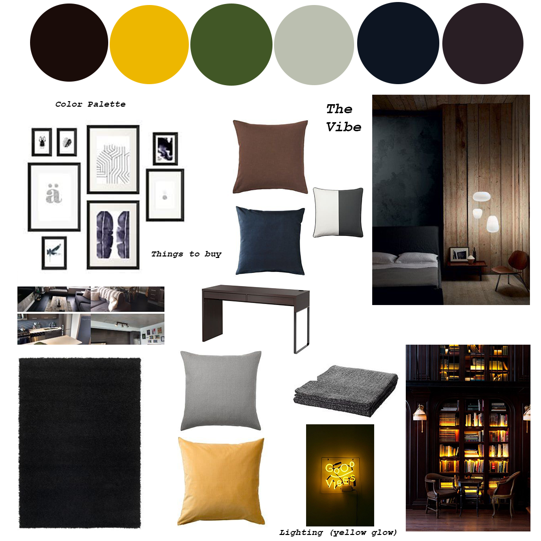 JT's Apartment Moodboard. 