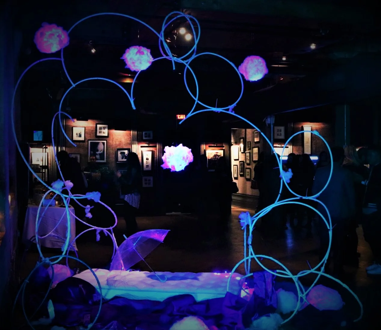 Through this installation I was able to create an engaging piece that increased followers for both the Toronto company Sleepenvie, and the Lucid Dream Collective.