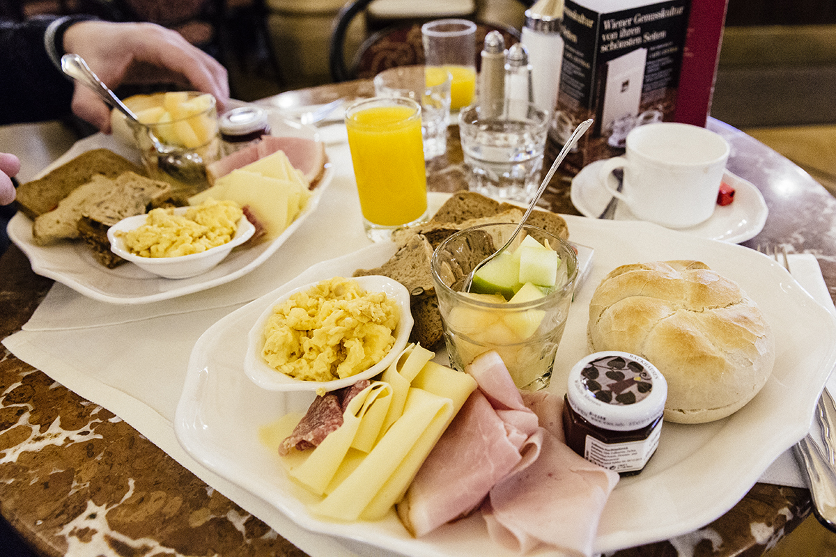  Continental breakfast at Cafe Central  