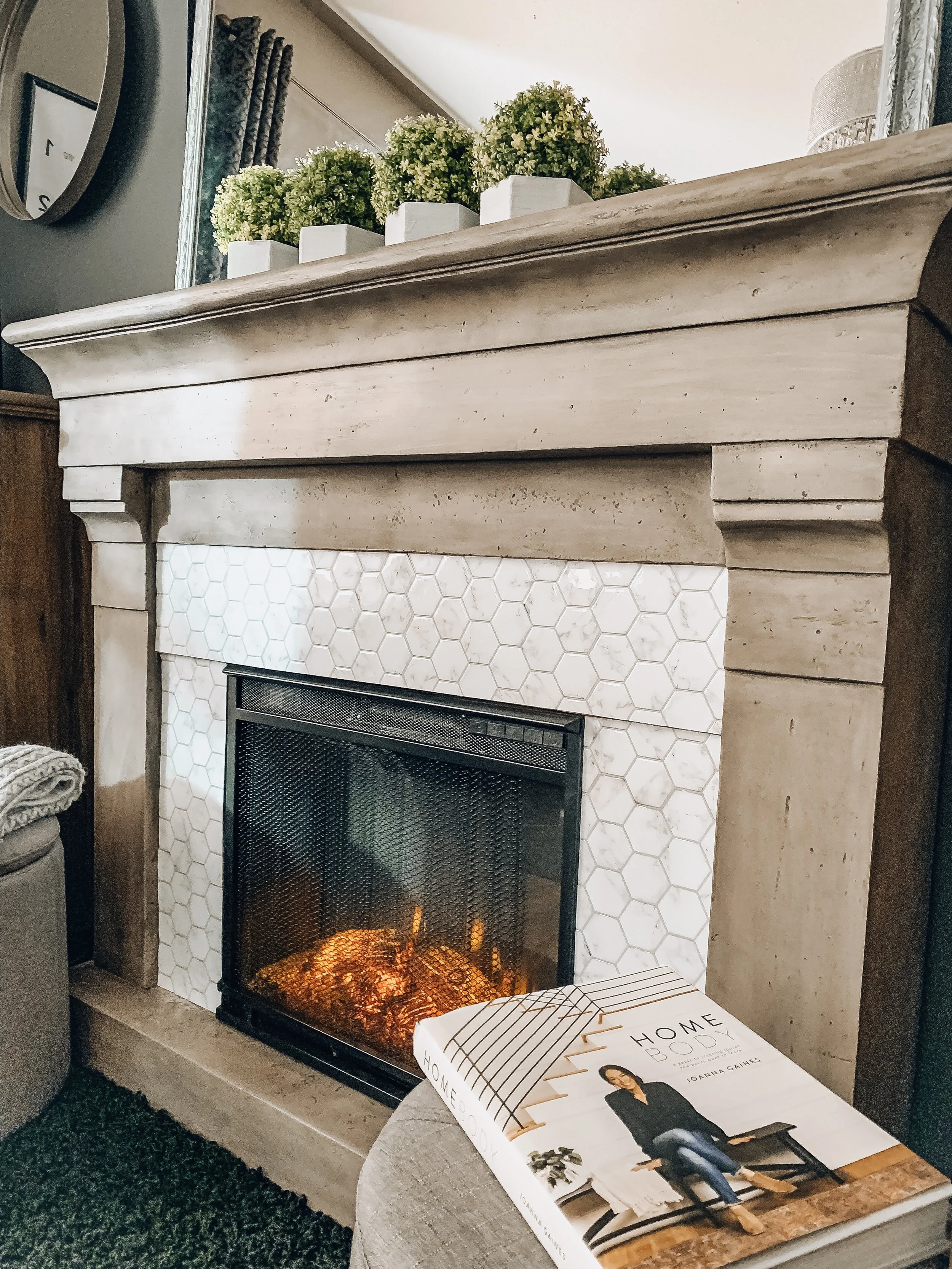 Thinking Outside the Box For a Thrifty Fireplace Makeover