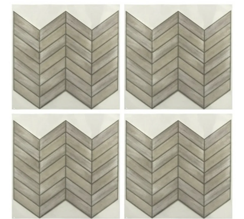 Chevron Distressed Wood StickTILES®