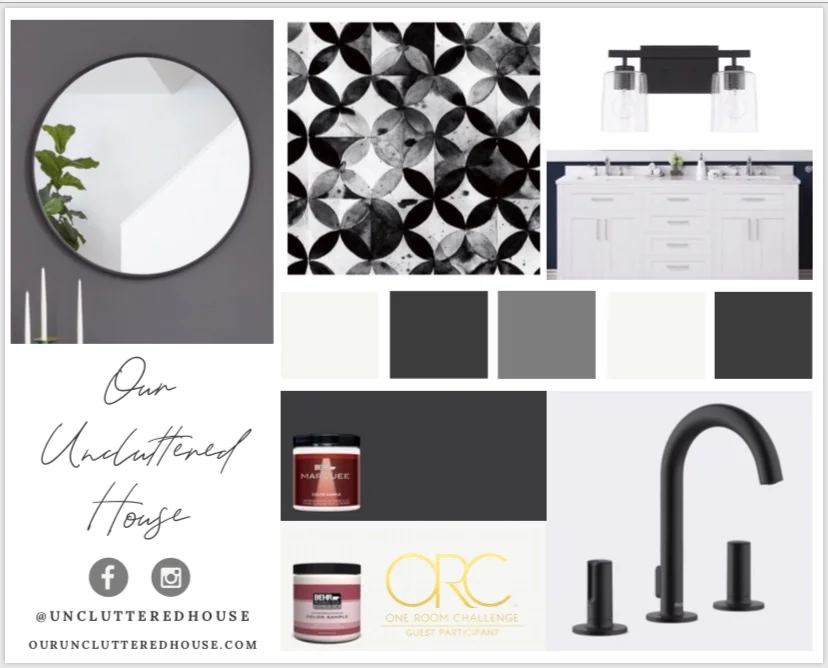 ONE ROOM CHALLENGE ~ WEEK ONE ~ THE GOOD, THE BAD &amp; THE UGLY