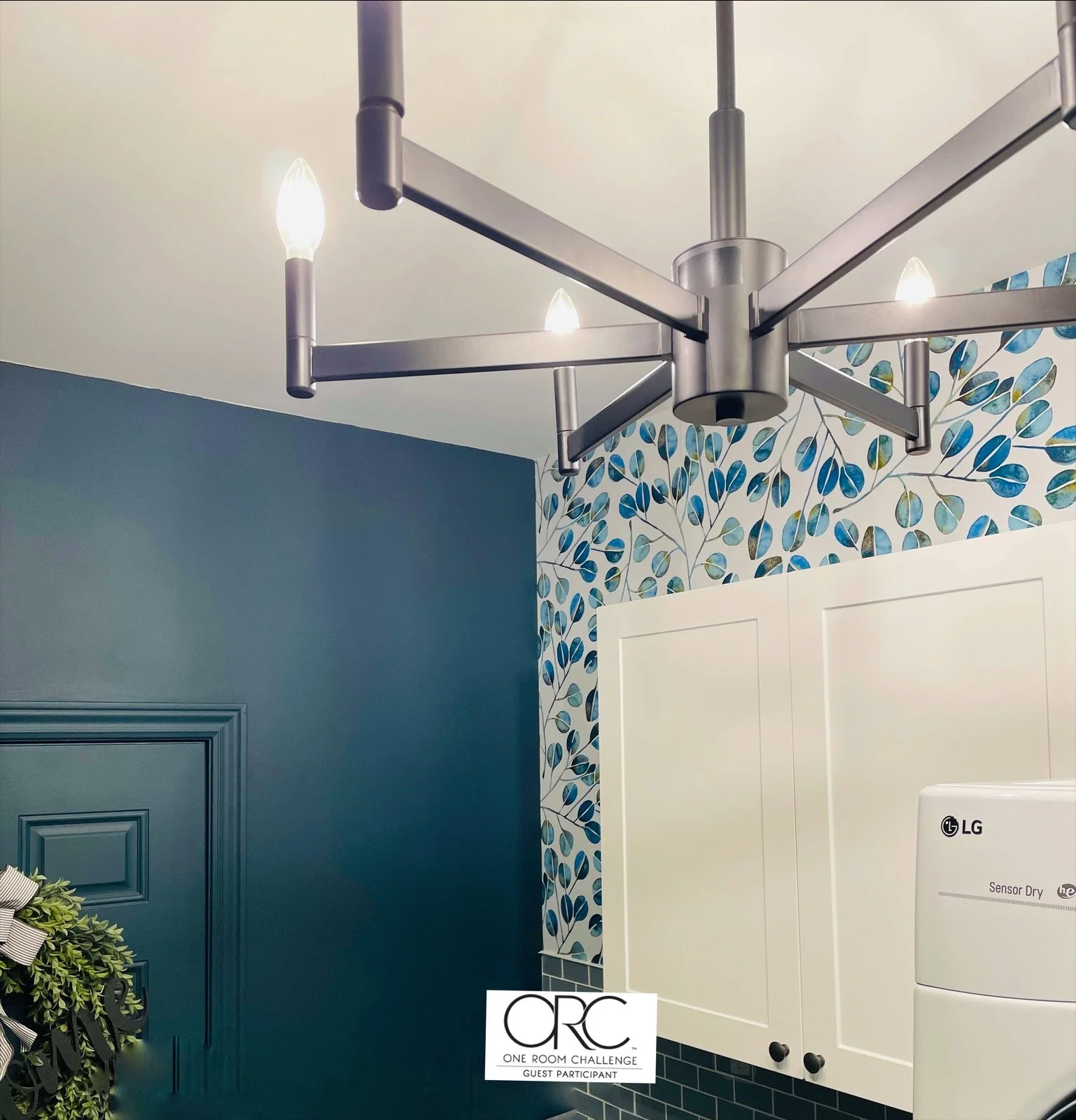 Chandeliers....Not Just For Dining Rooms - One Room Challenge Week 6