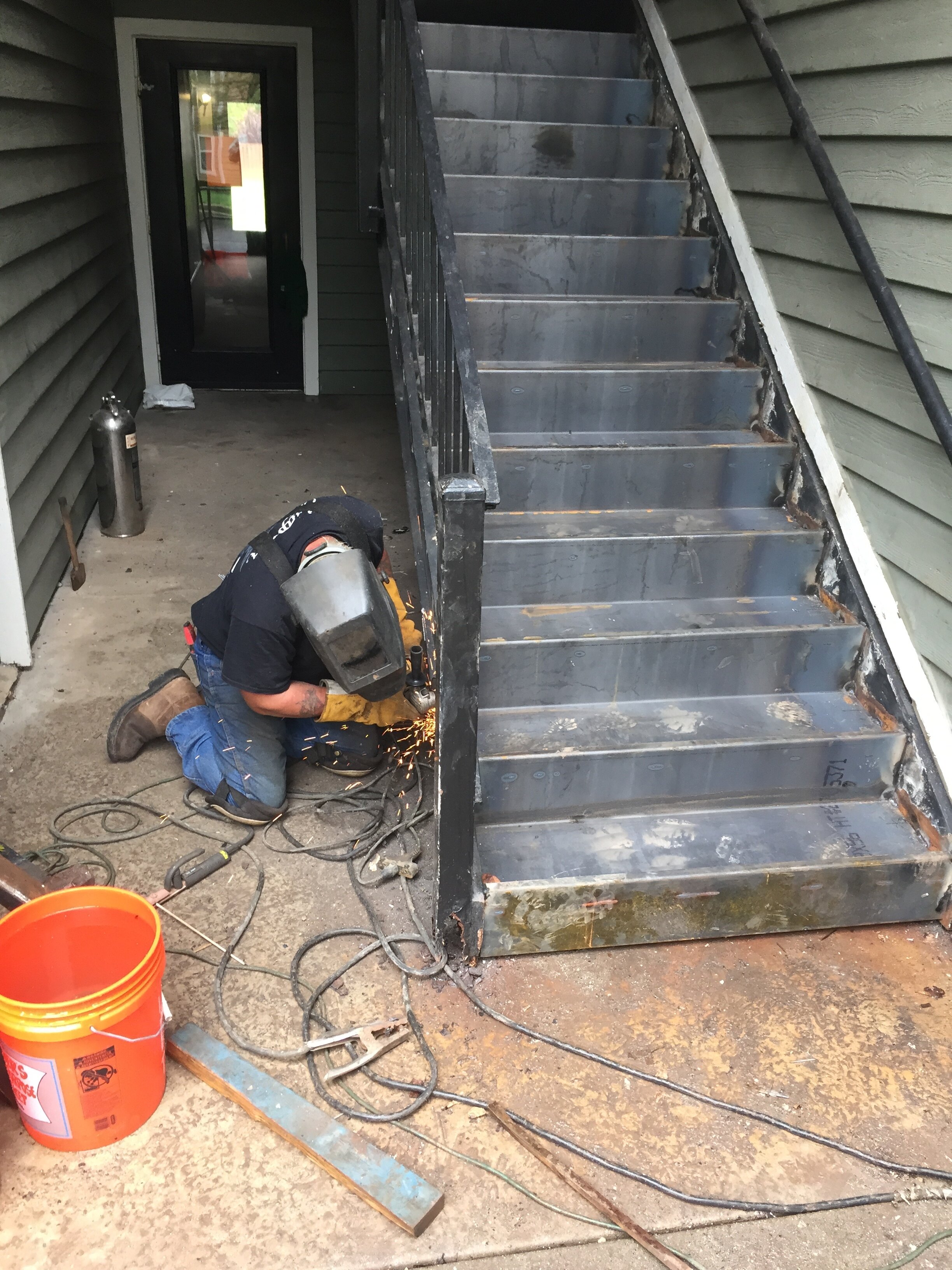 Apartment stairs