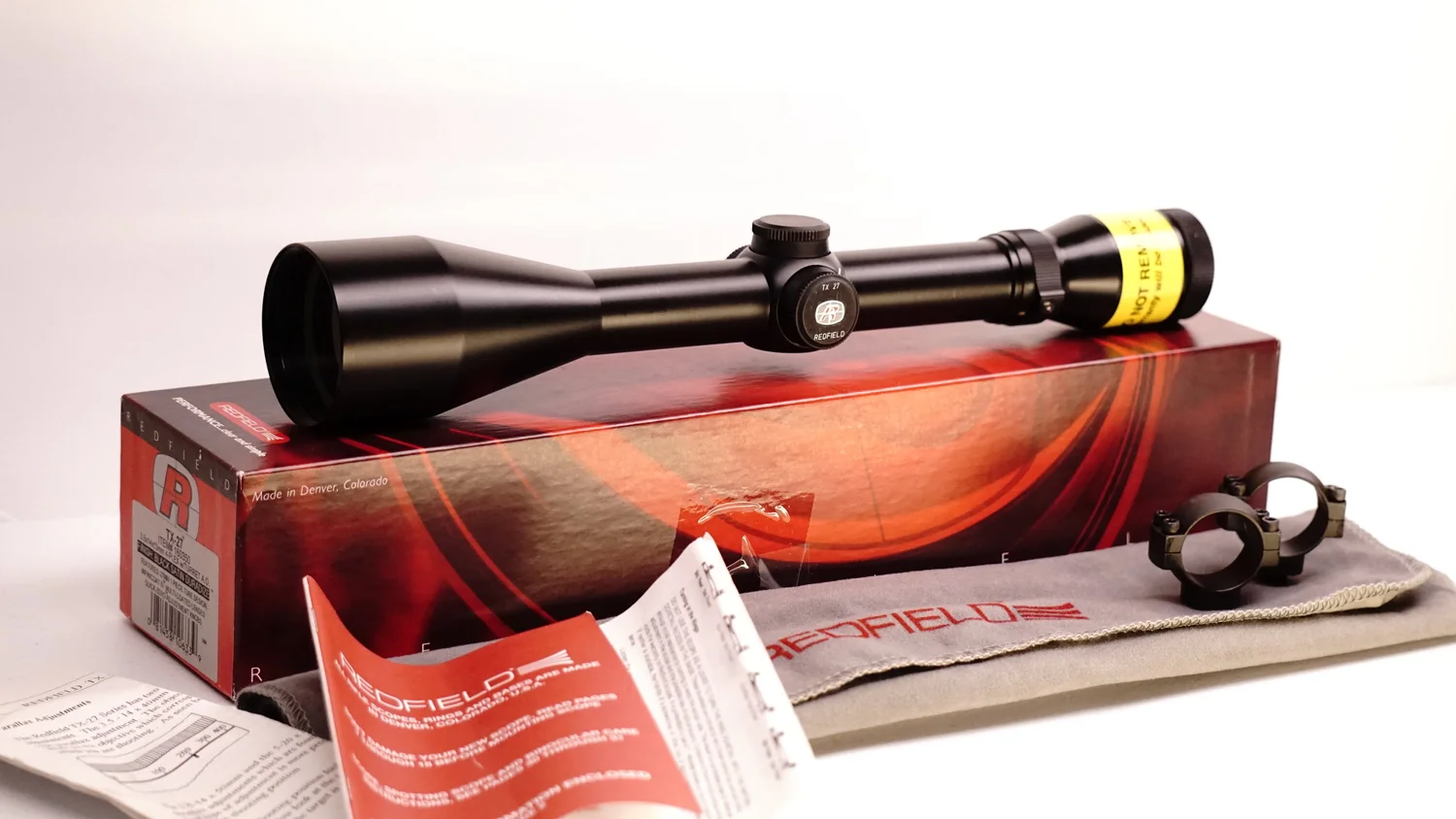 Vintage Gun Scopes — Redfield TX-27 3.5x14x50mm with AO. 27mm. c