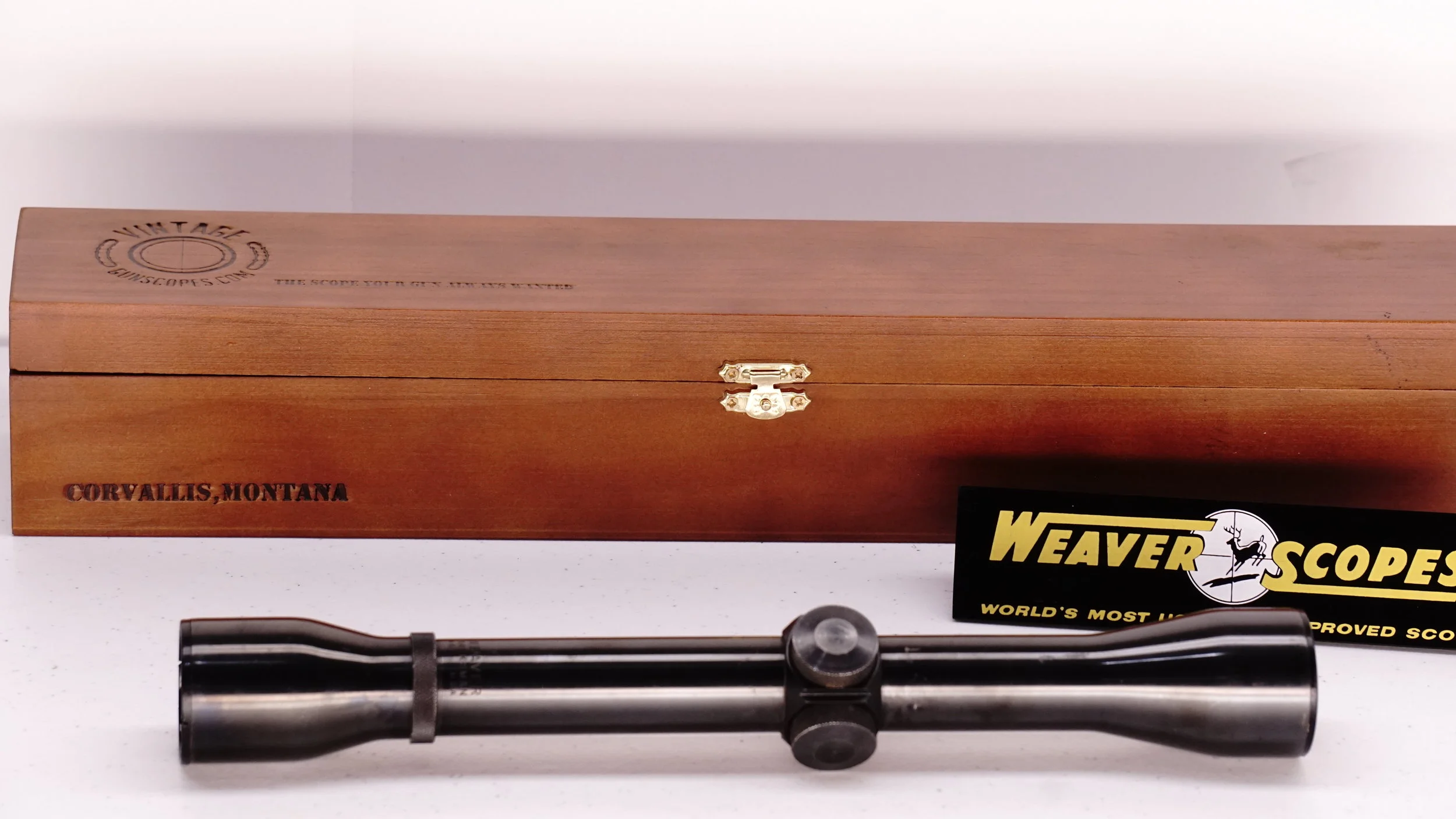 Vintage Gun Scopes — Weaver Marksman 4x. 1&quot;. c.1981-84. Crosshair.