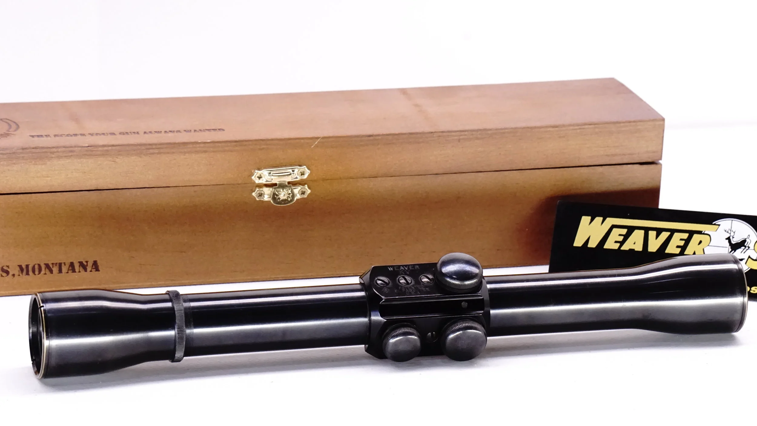 Vintage Gun Scopes — Weaver KV. 2 3/4x-5x, 1&quot;. c.1950-55. Crosshair.