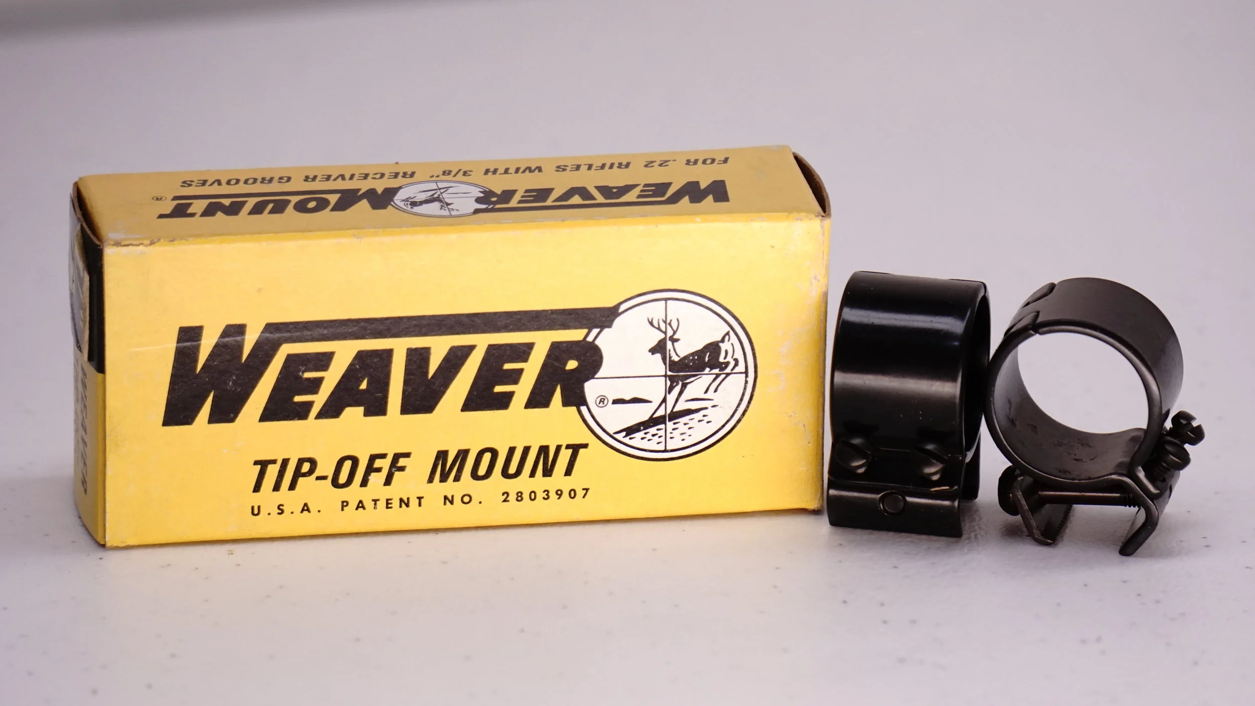 Weaver Tip-Off Mount Rings.  Puzzle Style. 7/8".