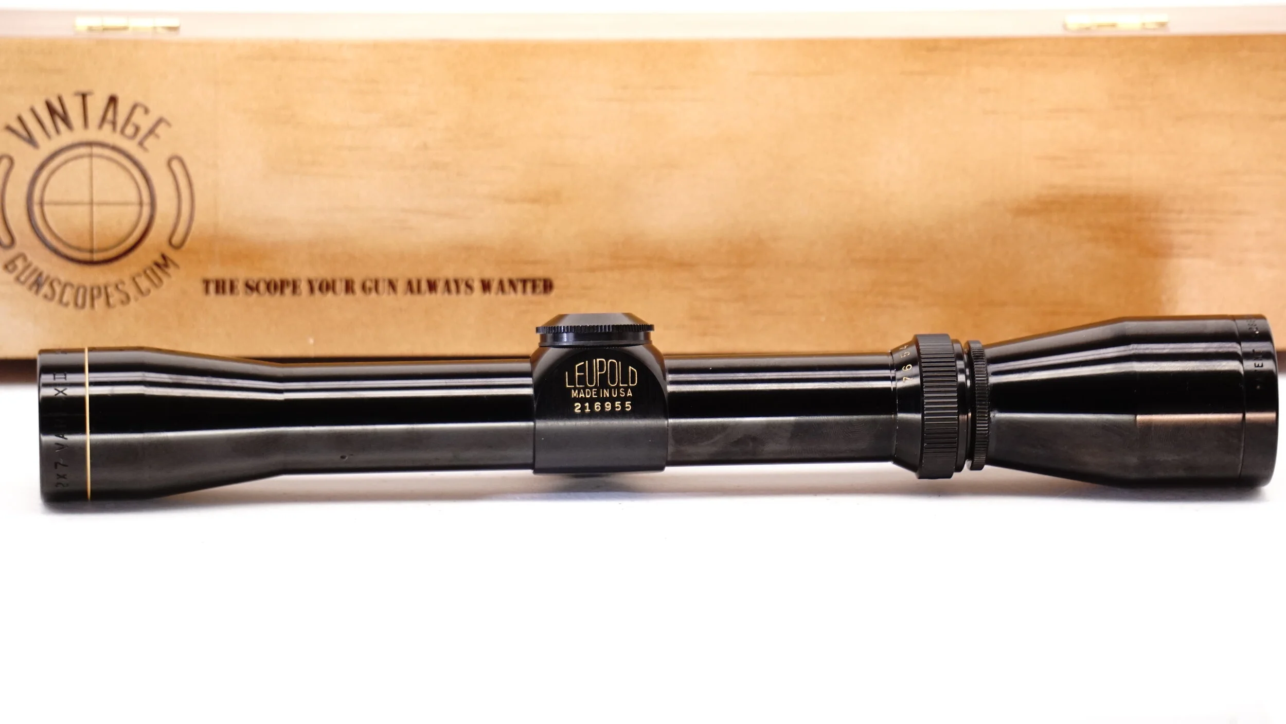Leupold Arched Logo Vari-X II 2x-7x. 1". c.Pre '74. Duplex - Refurbished.