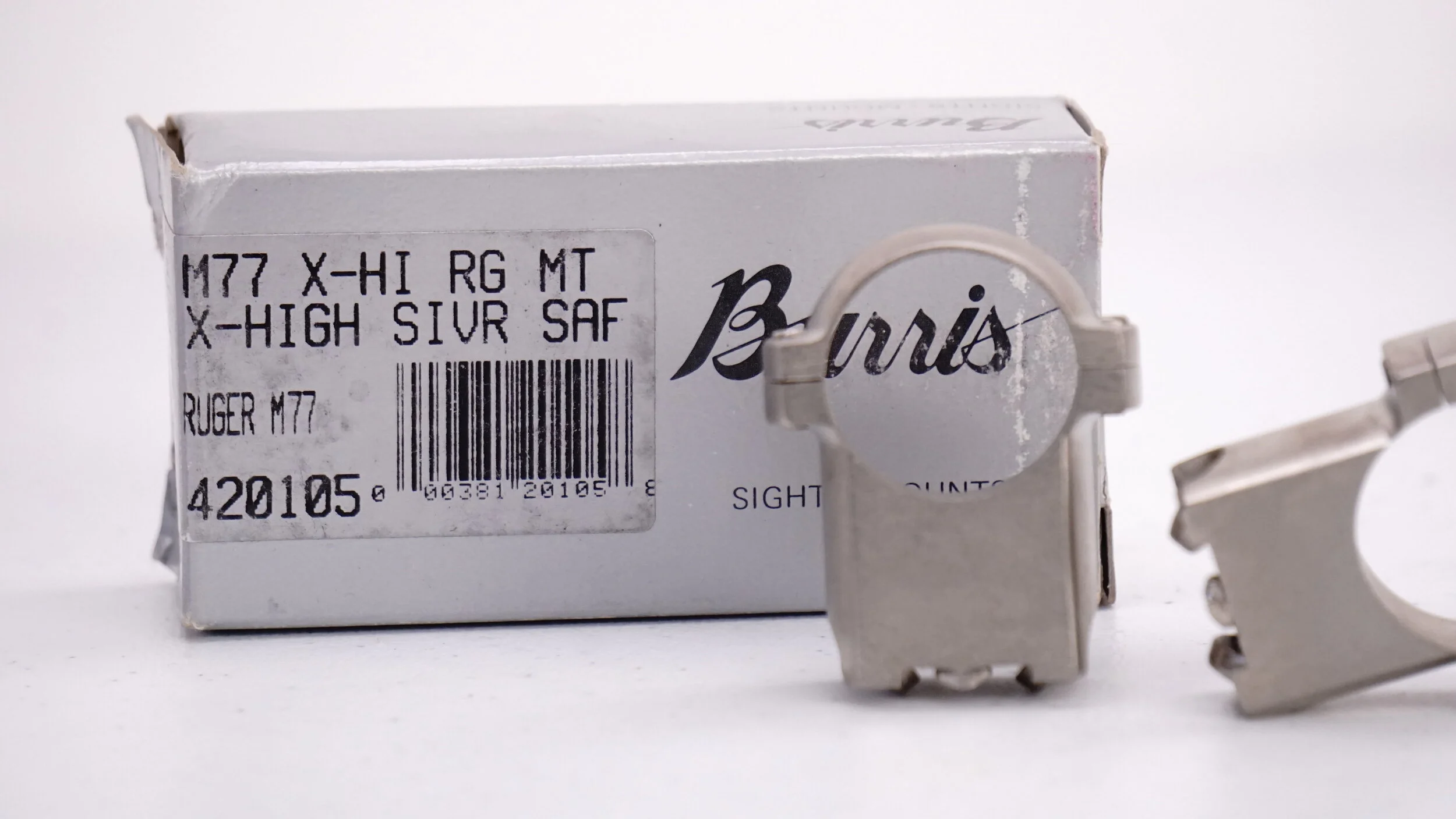 Burris 1" Silver Safari Ruger M77 Scope Rings