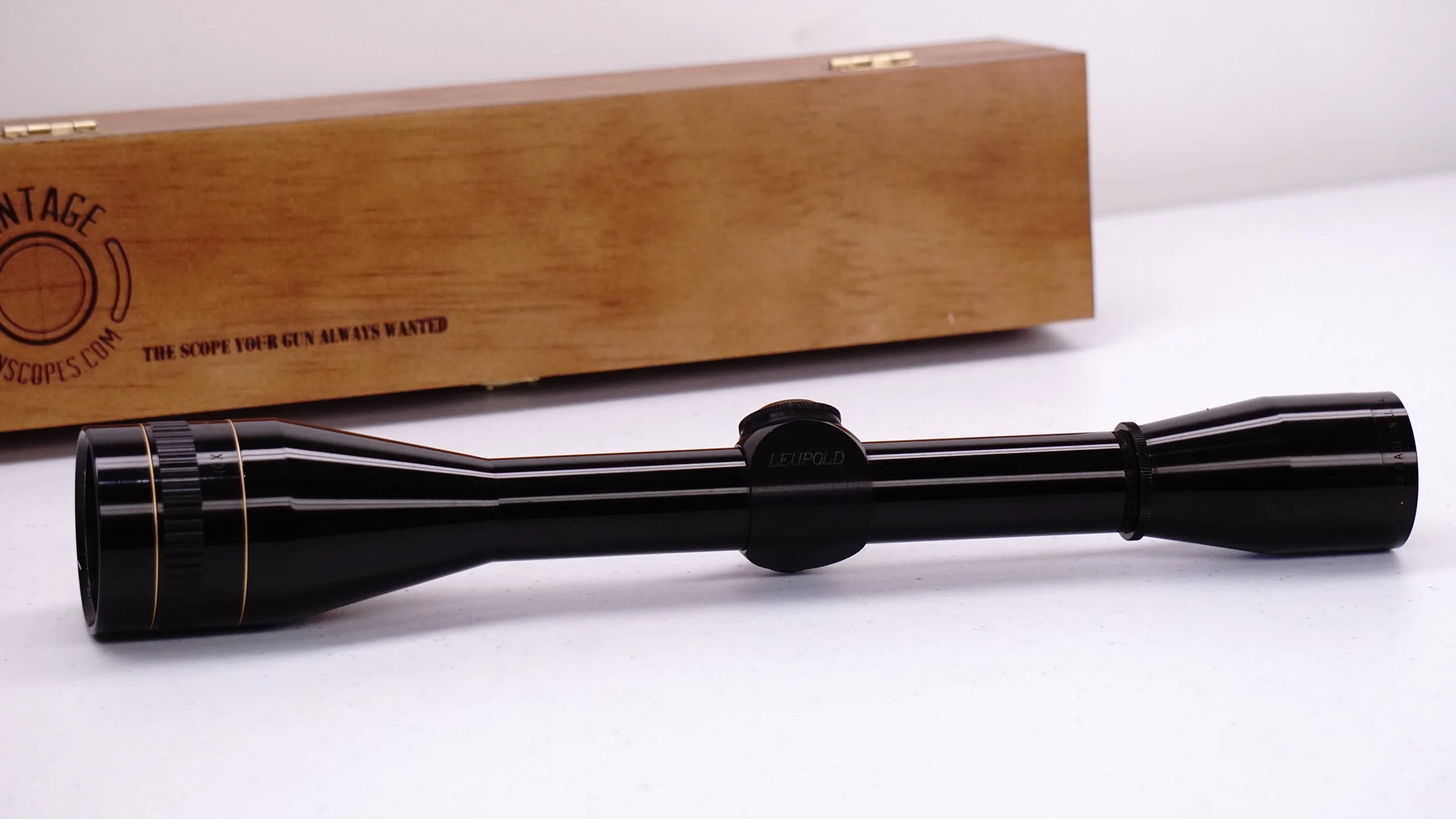Leupold M8-10x w/AO. 1". c.Pre-'74. Duplex - Refurbished.
