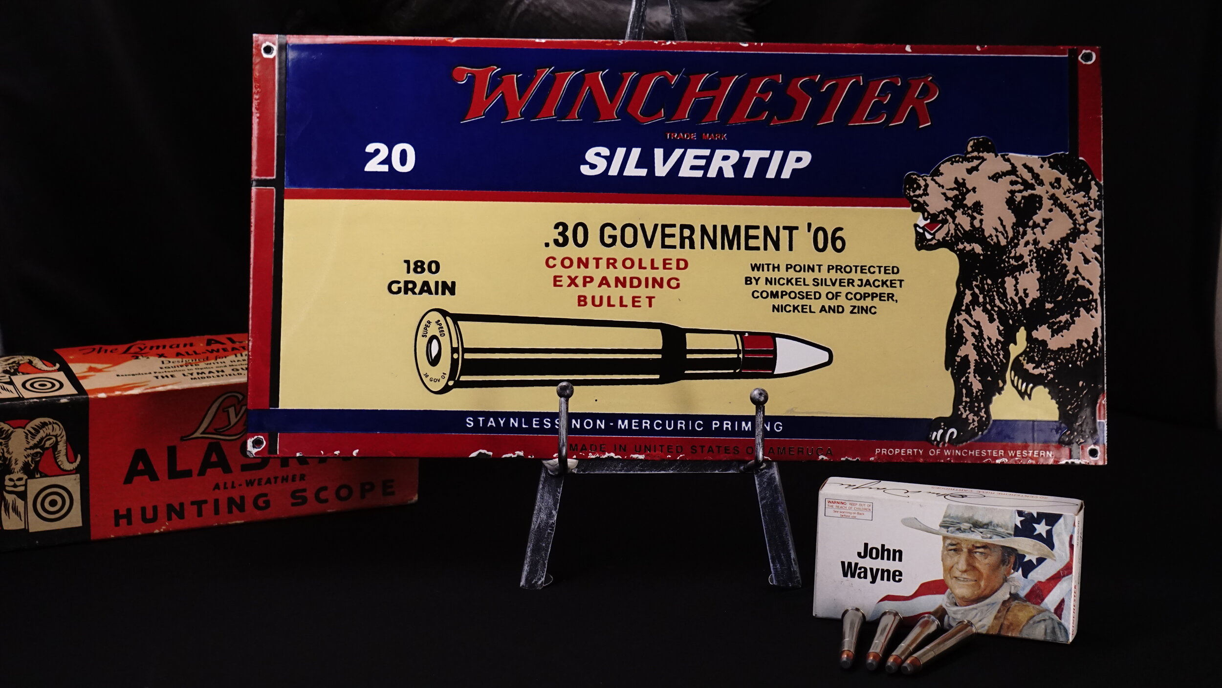 Vintage Porcelain Winchester Silvertip Sign