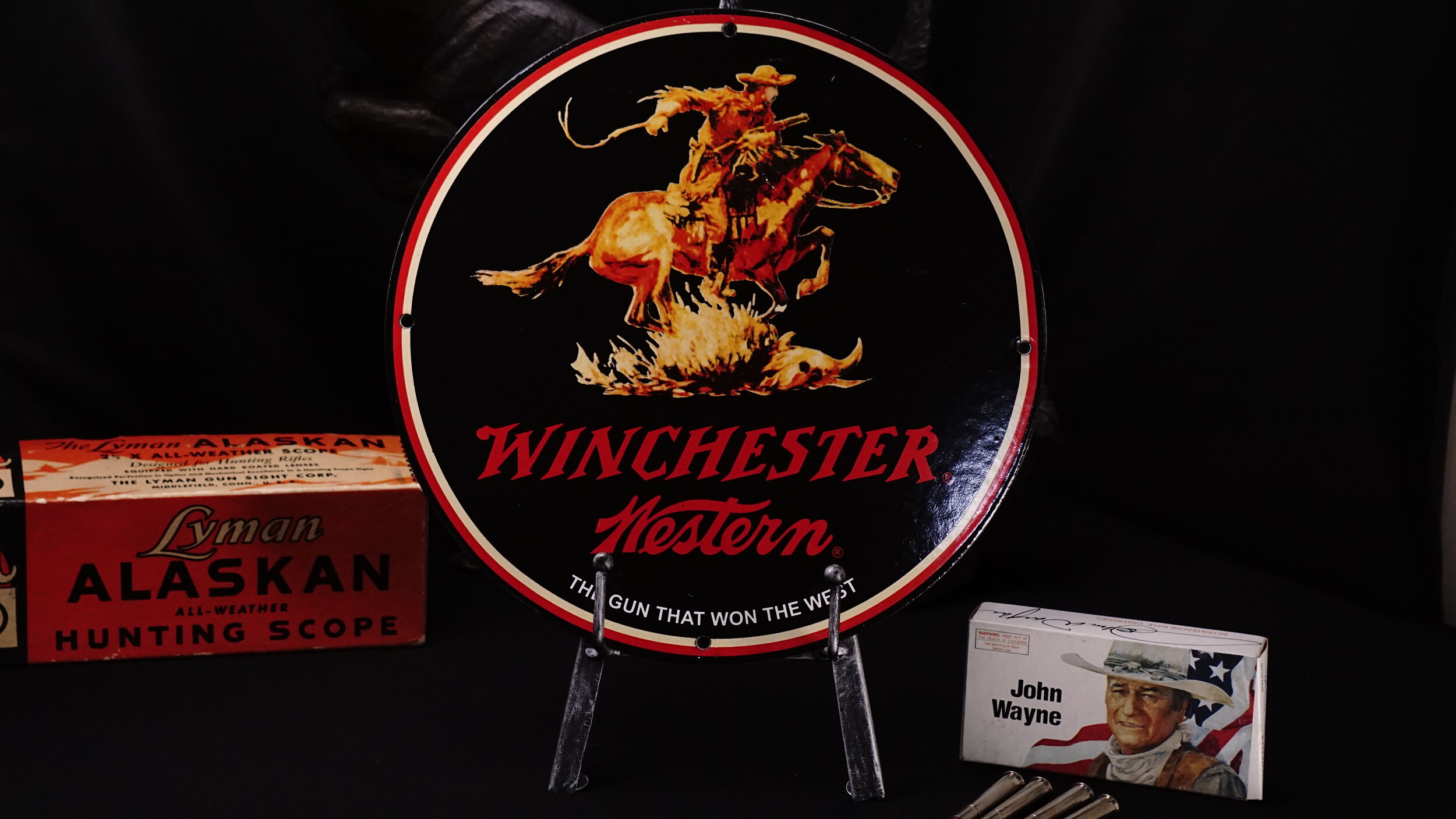 Vintage Porcelain Winchester Western Sign