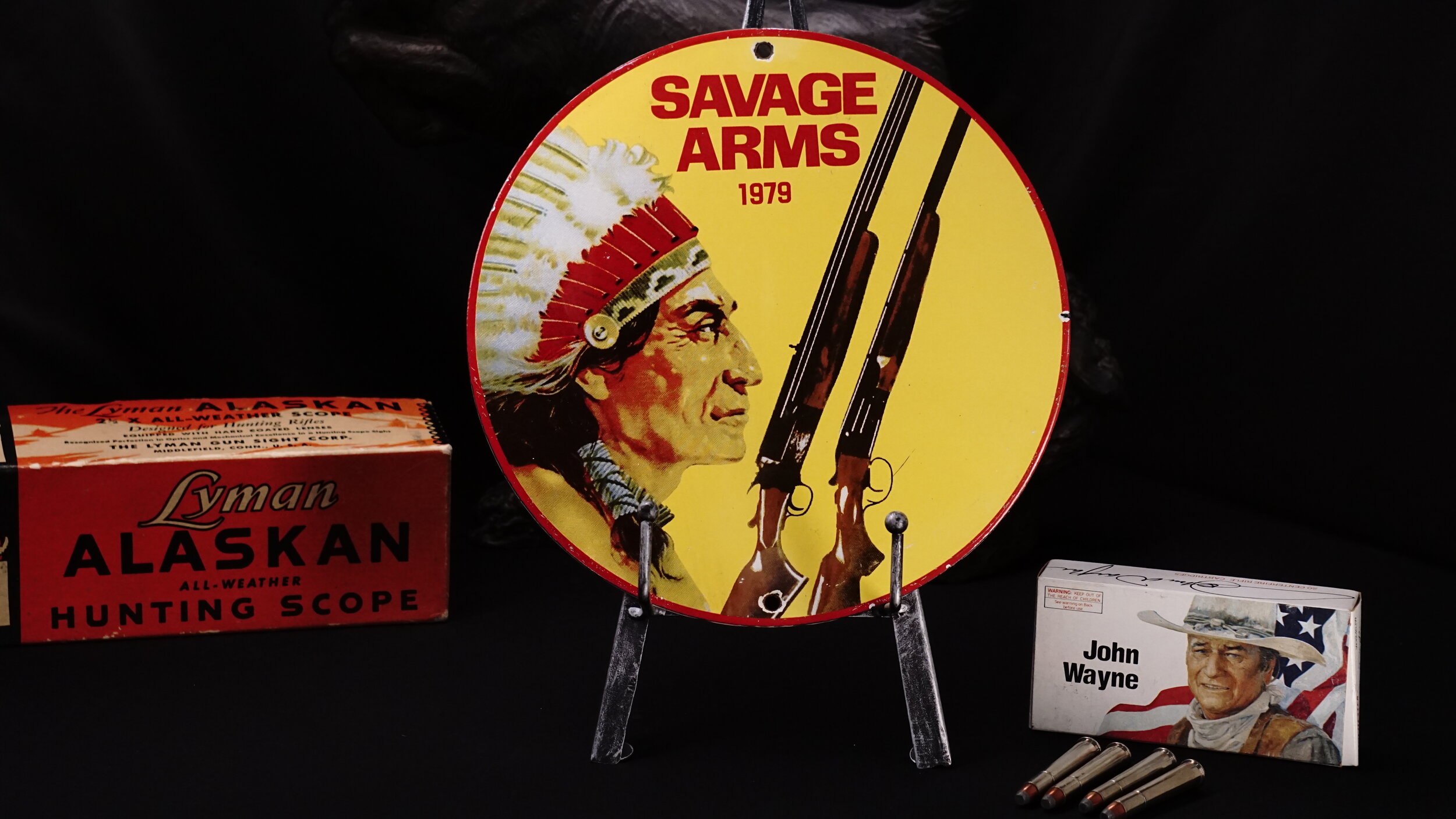 Vintage Porcelain Savage Arms Sign