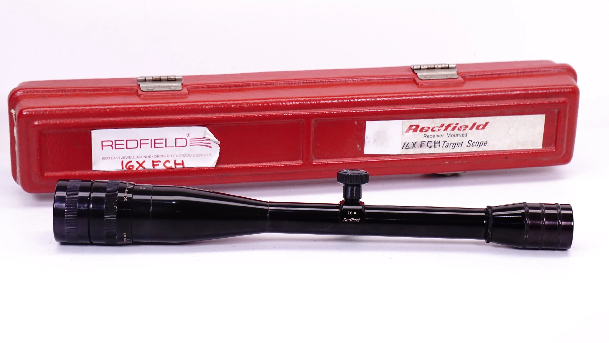 Redfield 6400 Target Scope 16x. 1". c.1974-84. Fine Crosshair - Refurbished.