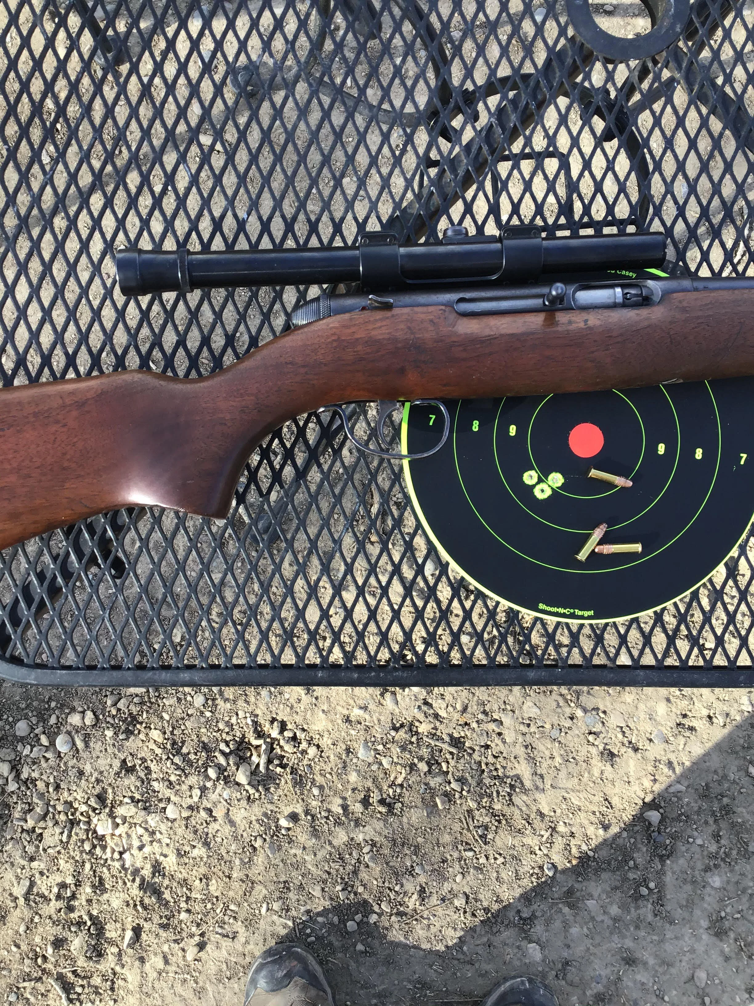 Remington 550 1 with a Weaver B4 in an N2 Side Mount.