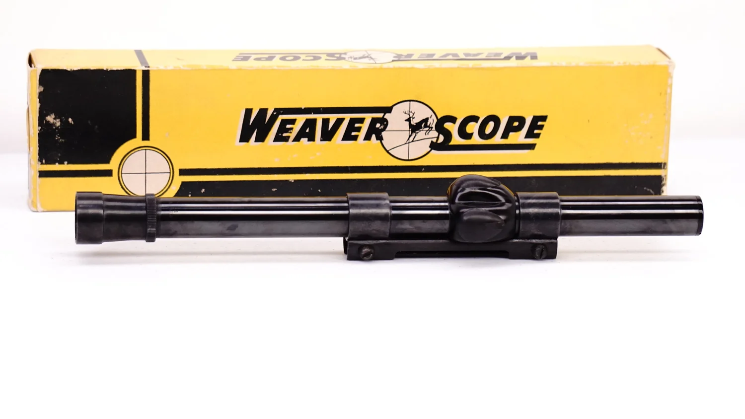 Vintage Gun Scopes — Weaver B4 4x Rimfire with Weaver .22 Tip Off