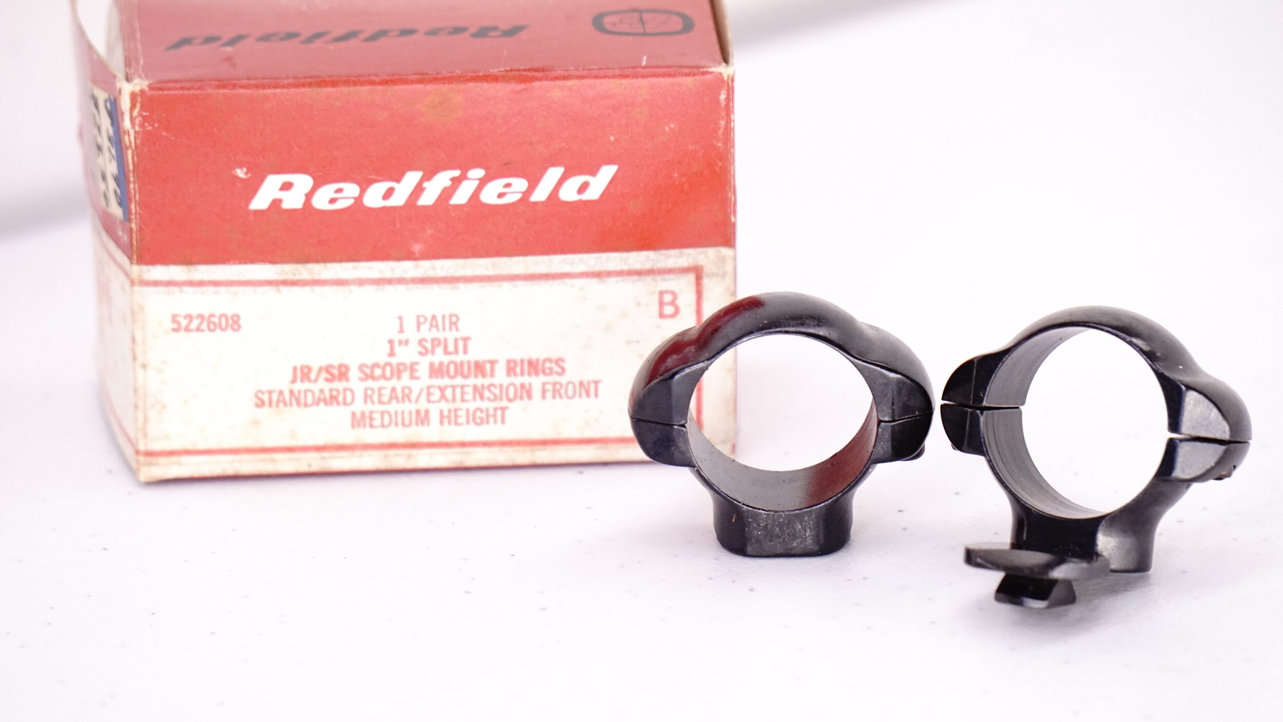 Extension Front and Standard Rear Redfield 47220 Rifle scope Rings 1" Dovetail