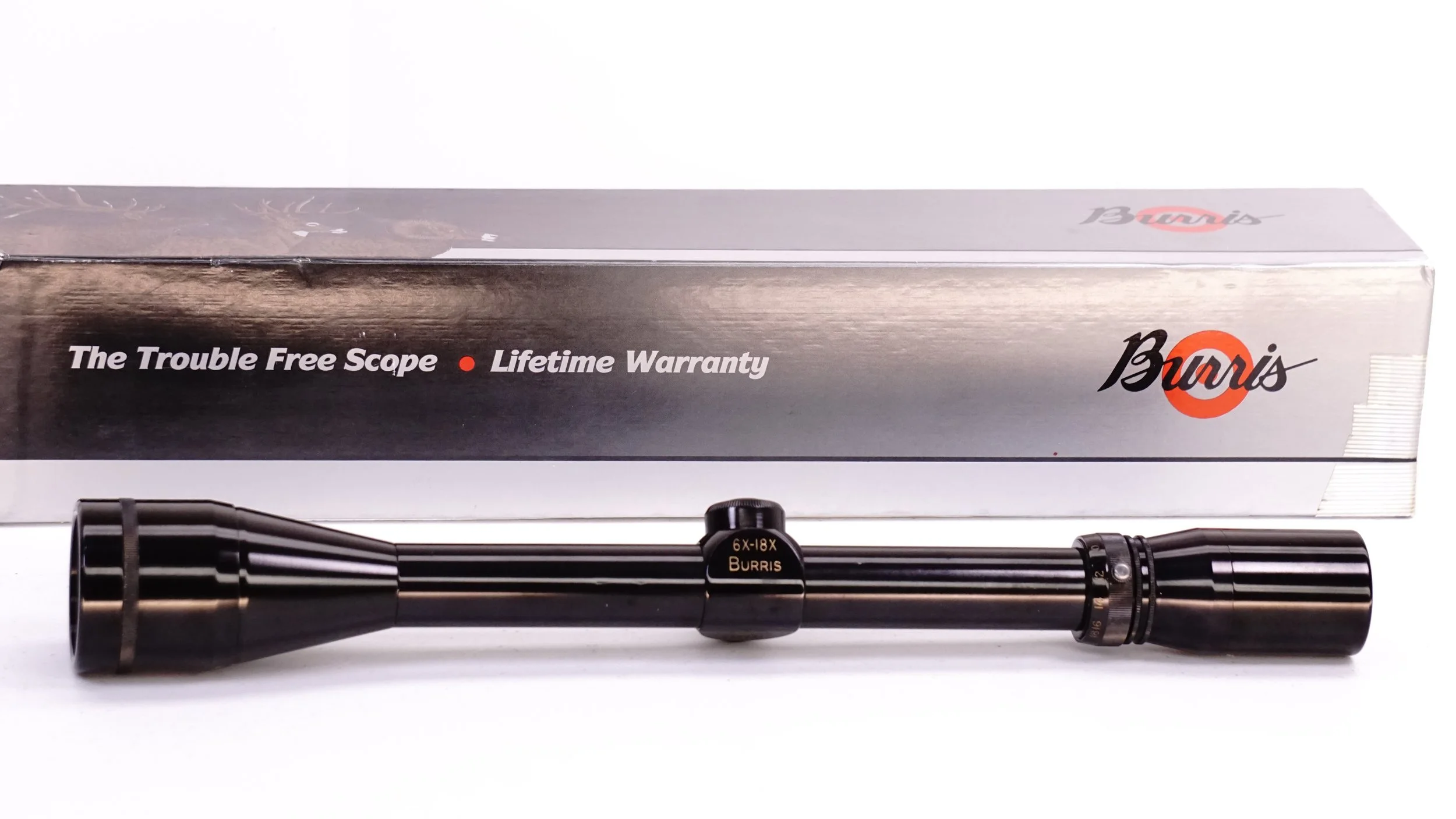 Burris 6x-18x with AO. 1".  Excellent in box, Duplex - Refurbished.