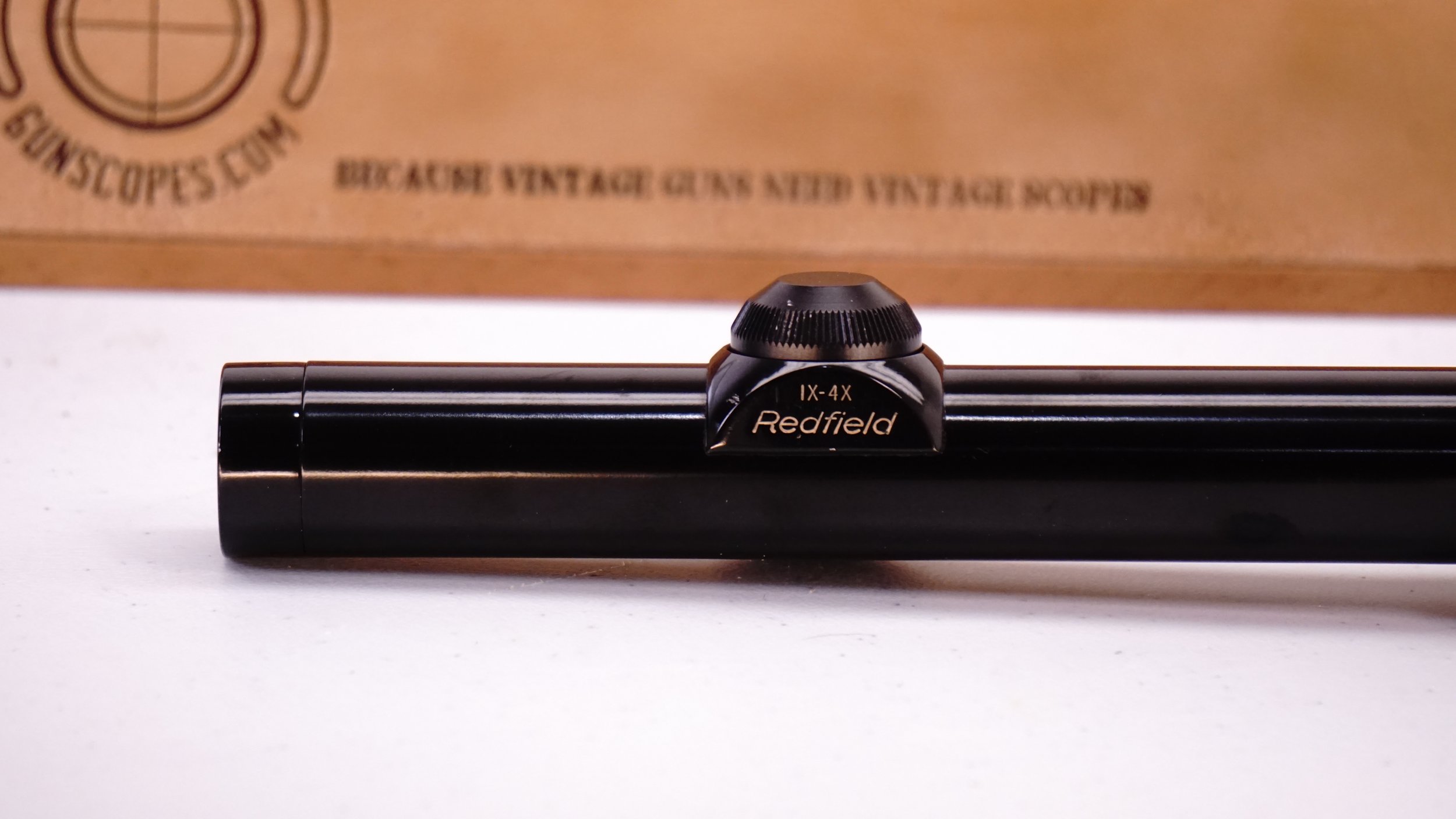 Vintage Gun Scopes — Redfield Traditional 1x 4x 1 Accu Range 4pcch