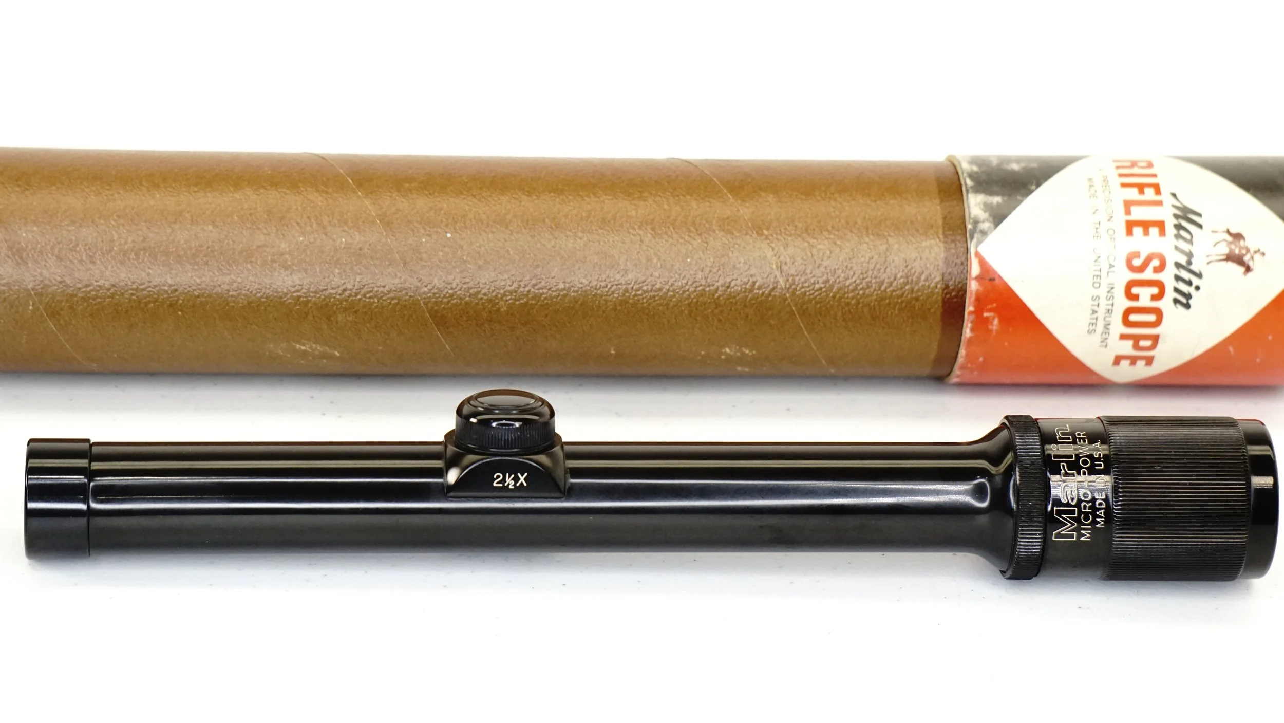 Marlin Micro-Power 2.5x. 1". c.1964-67. New in Box, Crosshair - Refurbished.