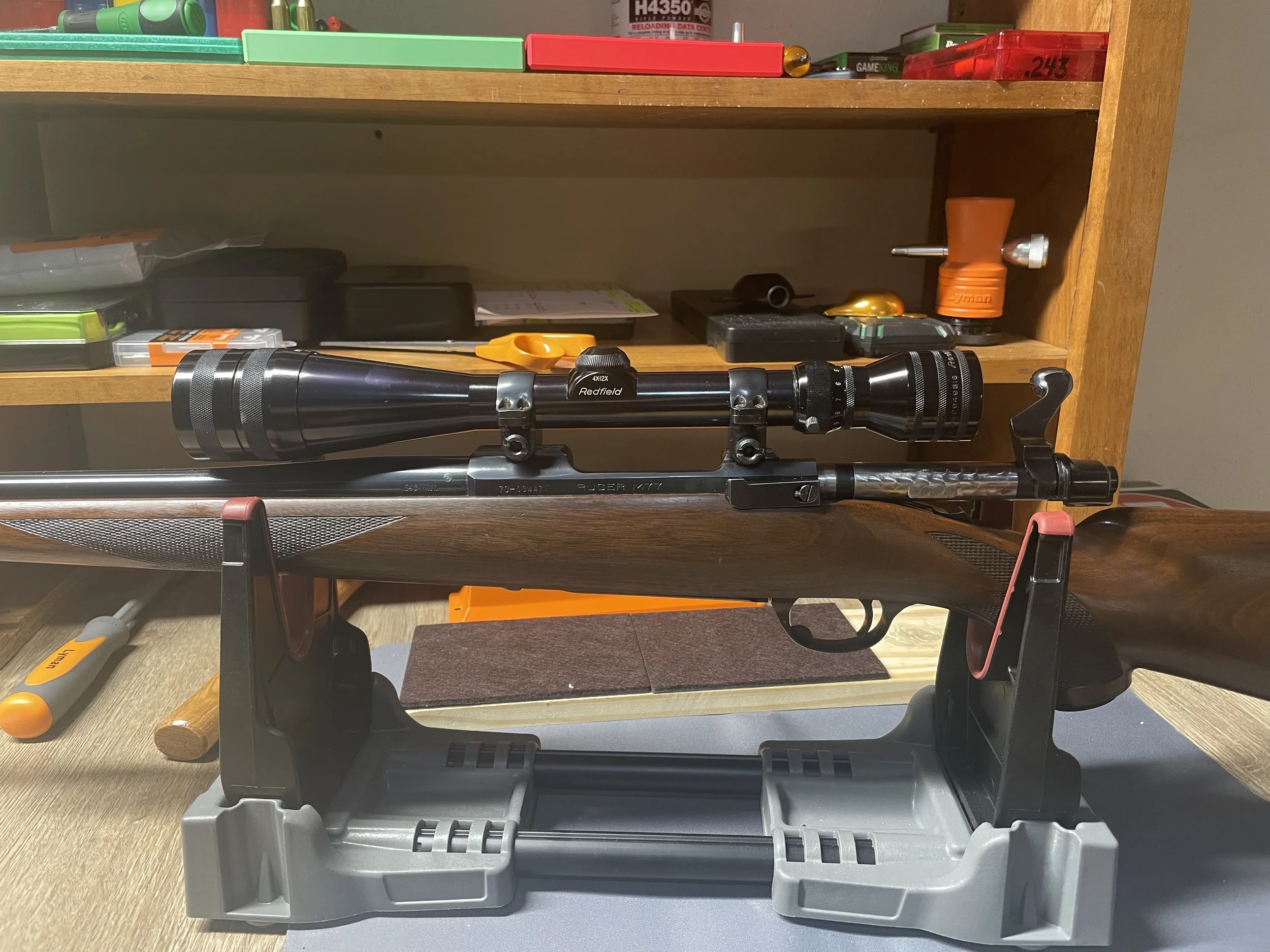 VGS Refurbished Redfield Traditional 4x-12x on Dad’s Ruger M77 