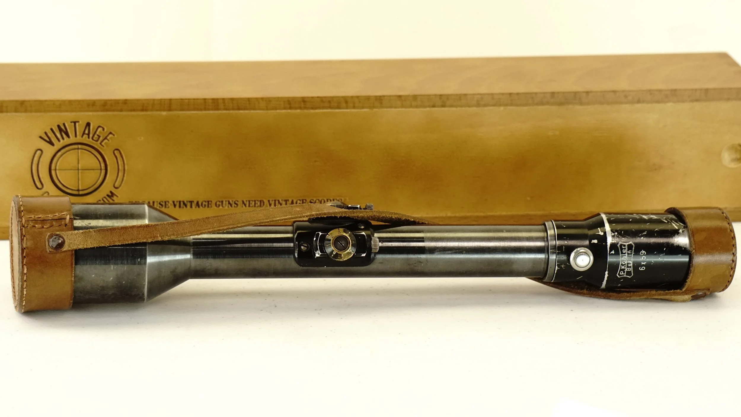 P. Kohler Berlin. 6x59. 26.5mm. Dual Dial. Germ. #1. c.1936-39. Good. Refurbished.