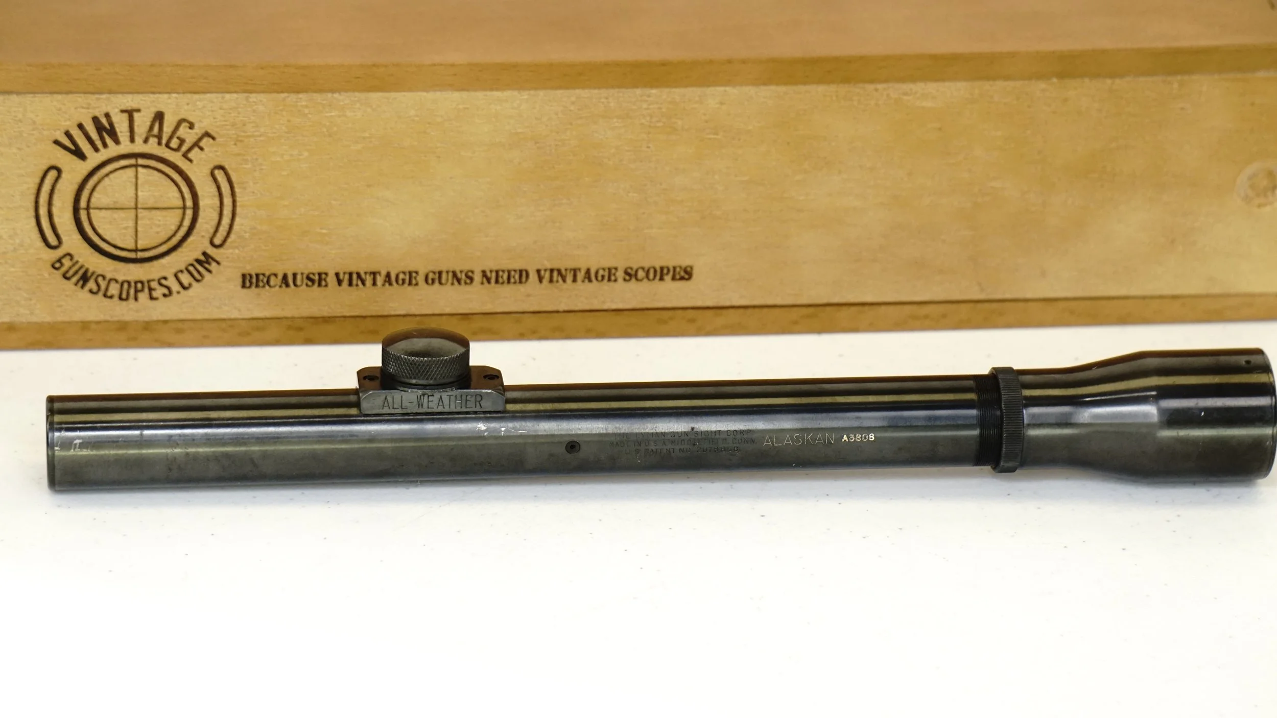 Lyman Alaskan A Prefix, Second Generation 2.5x. 7/8". c.1938-57. Crosshair - Refurbished.