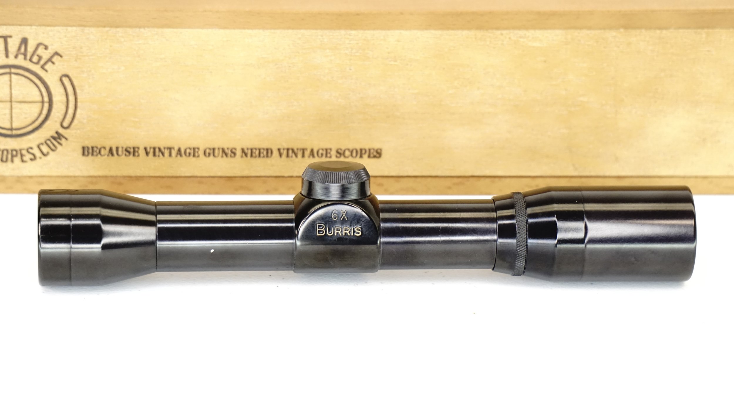 Burris Fullfield 6x Mini. 1". c.1978-85+. Excellent, Duplex - Refurbished.